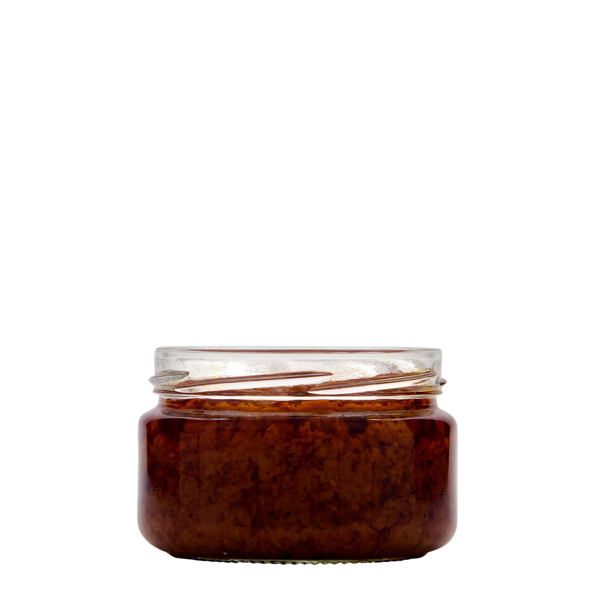 230 ml frasco redondo plano, boca: Twist-Off (TO 82) 230 ml frasco redondo plano, boca: Twist-Off (TO 82)