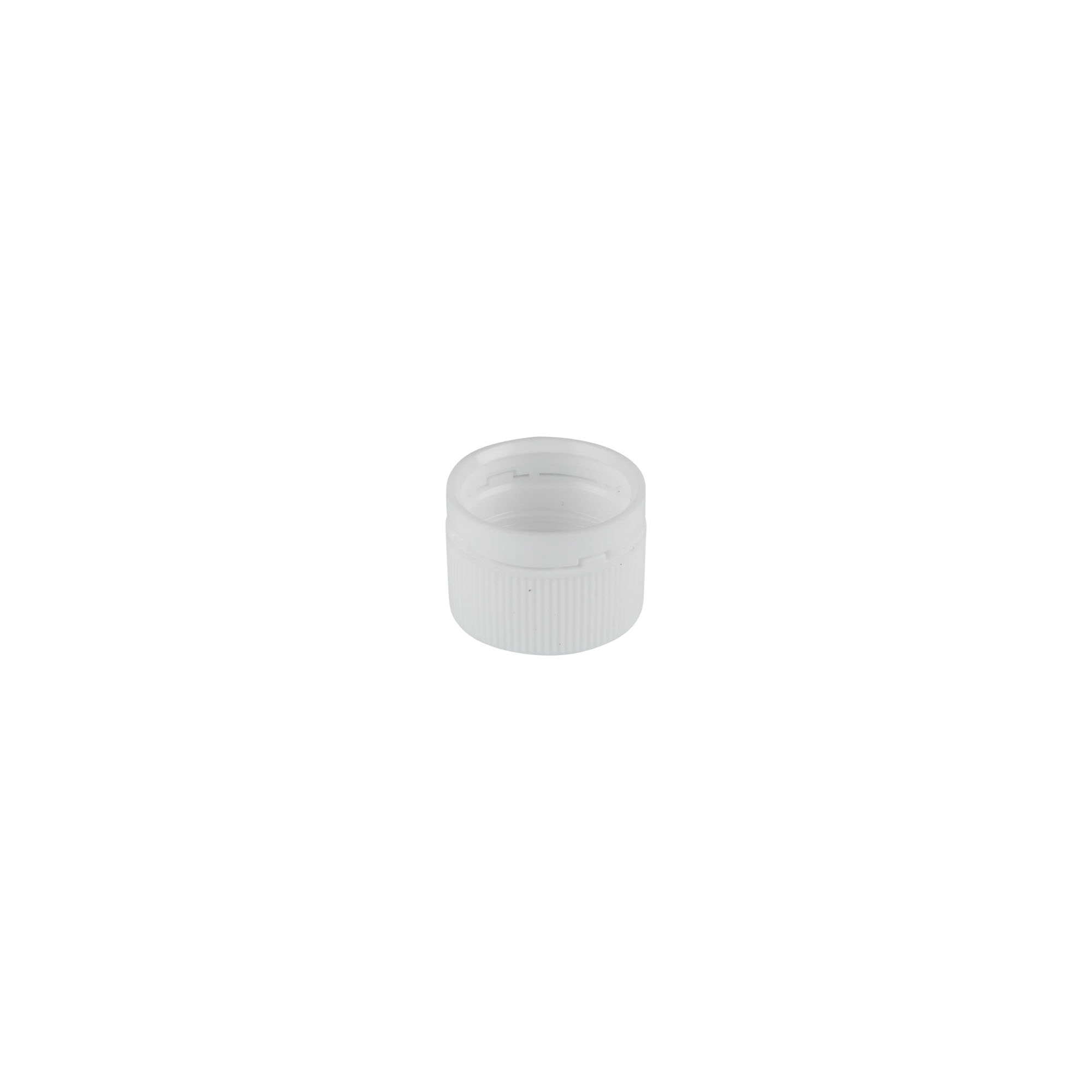 Tampa de rosca para tubos PET, plástico, branco Tampa de rosca para tubos PET, plástico, branco