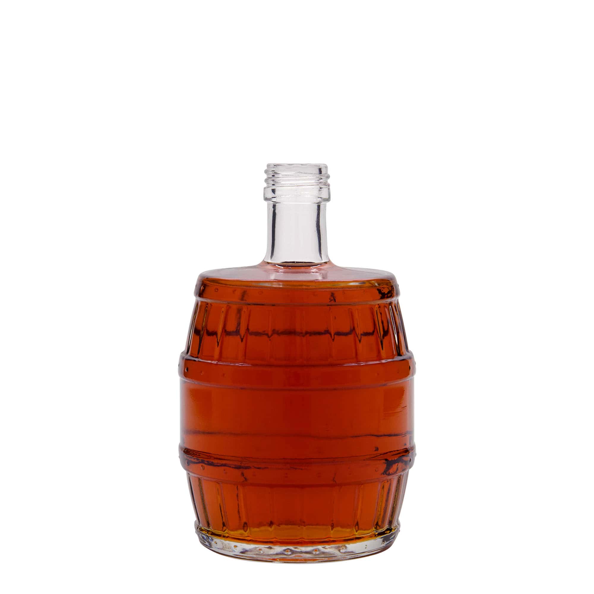 Garrafa de vidro de 500 ml 'Barril', boca: PP 28 Garrafa de vidro de 500 ml 'Barril', boca: PP 28