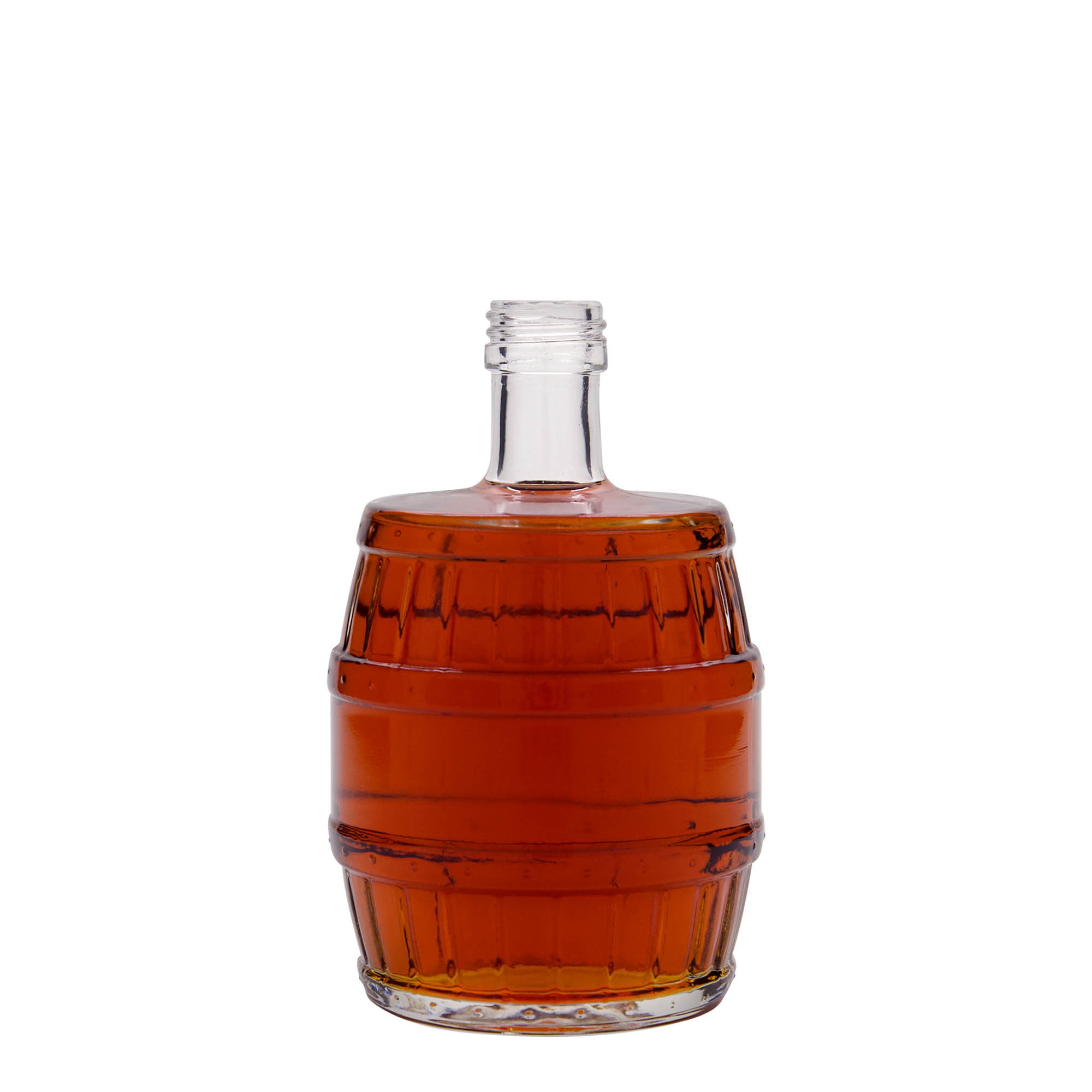Garrafa de vidro de 500 ml 'Barril', boca: PP 28 Garrafa de vidro de 500 ml 'Barril', boca: PP 28