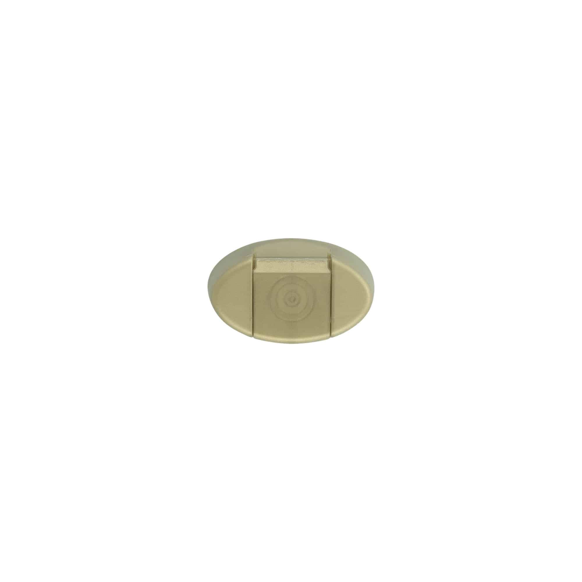 Fecho de encaixe com dobradiça articulada, dourado, para: Frasco squeeze