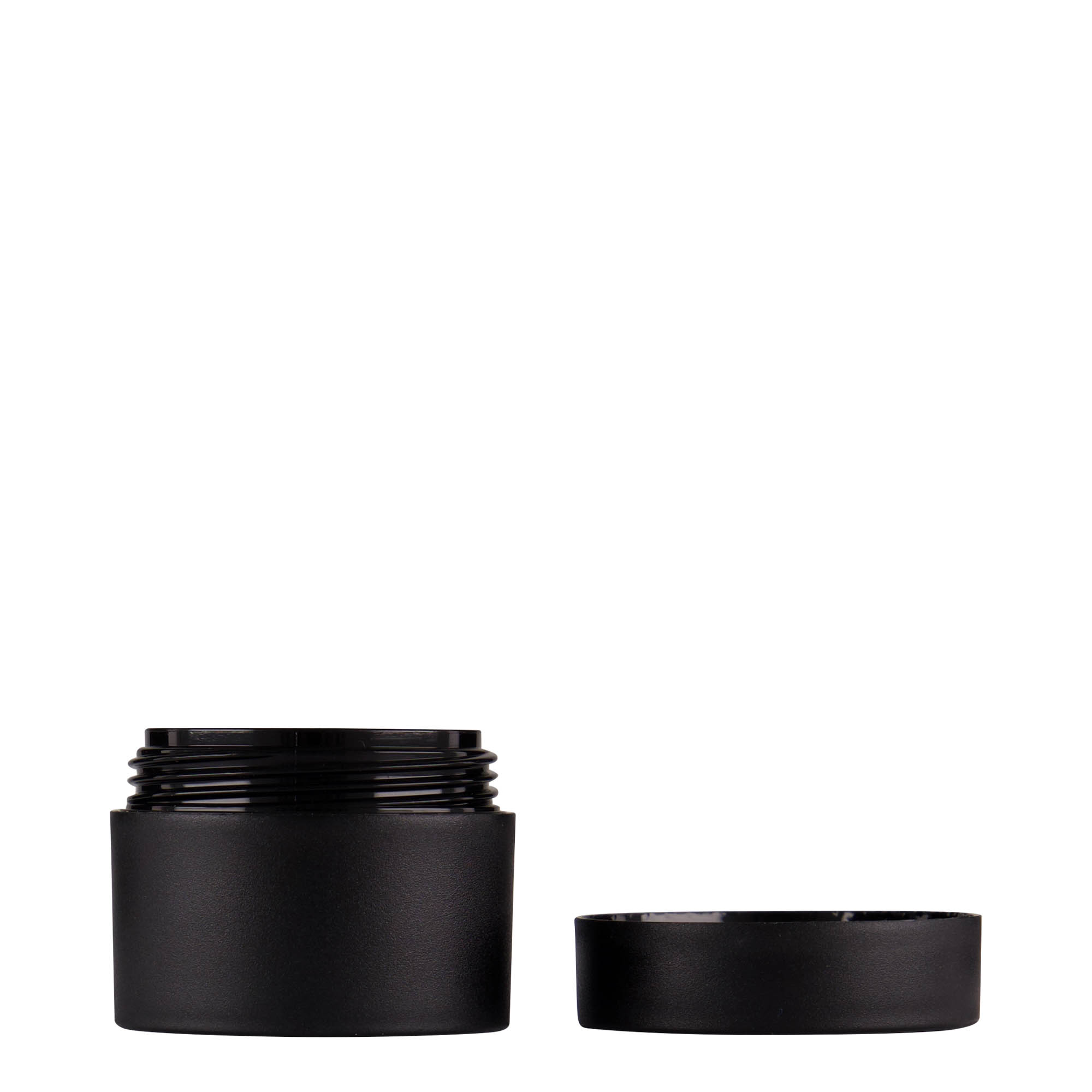 15 ml frasco de plástico 'Antonella', PP, preto, boca: tampa de rosca