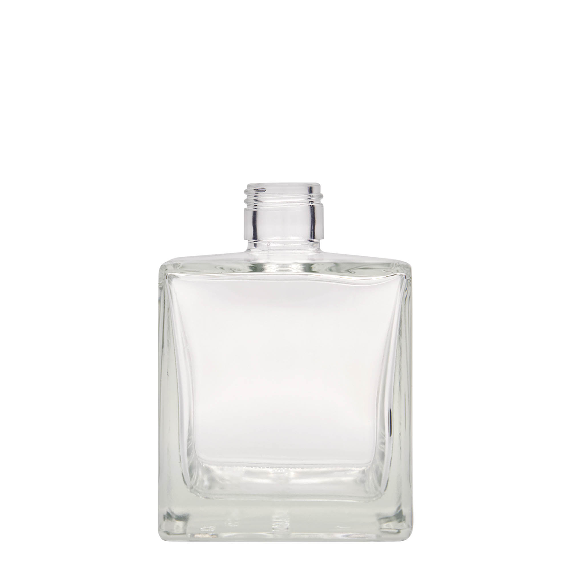 Garrafa de vidro de 500 ml 'Cube', quadrada, boca: PP 31,5 Garrafa de vidro de 500 ml 'Cube', quadrada, boca: PP 31,5