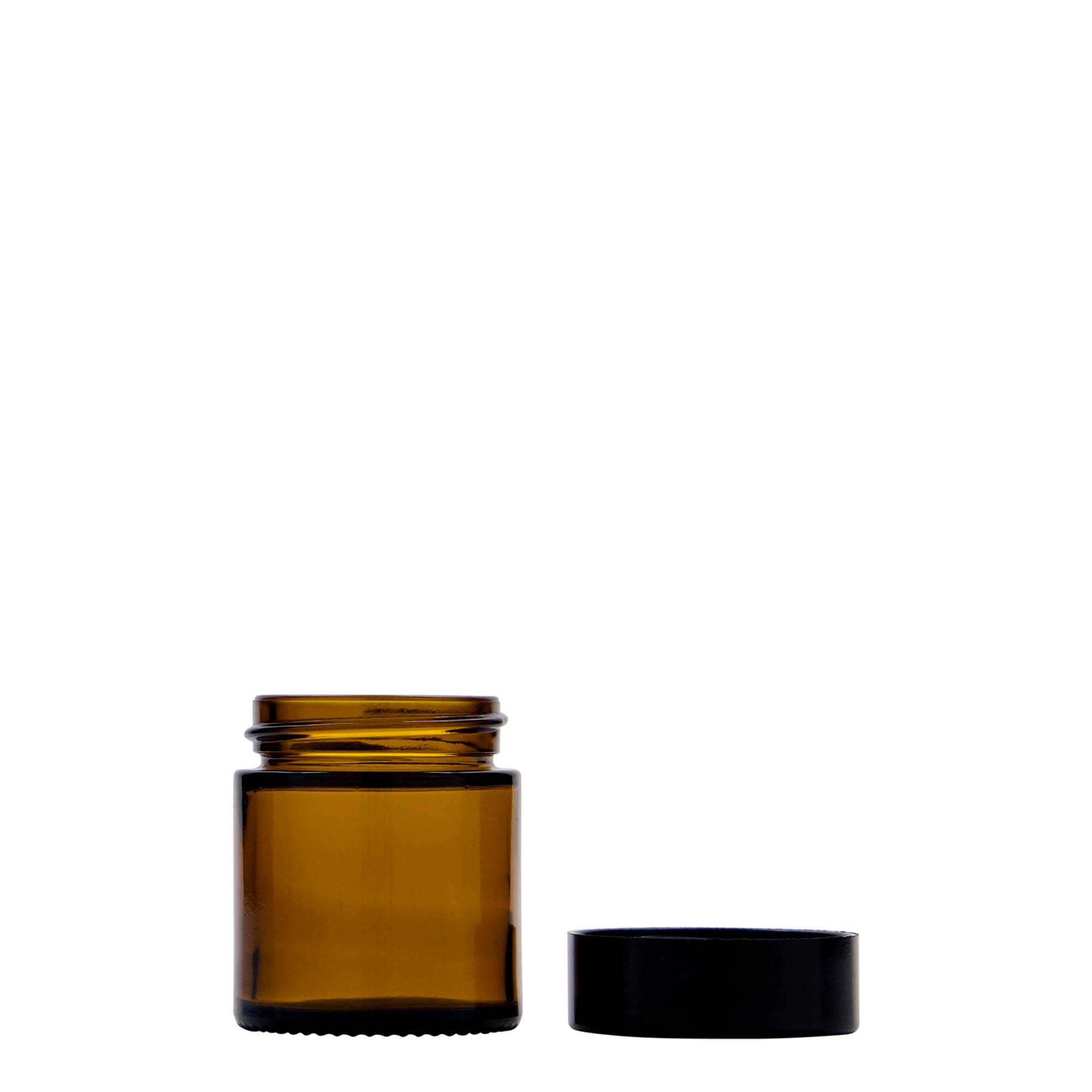 30 ml frasco 'Brown Line', vidro, castanho, abertura: tampa de rosca