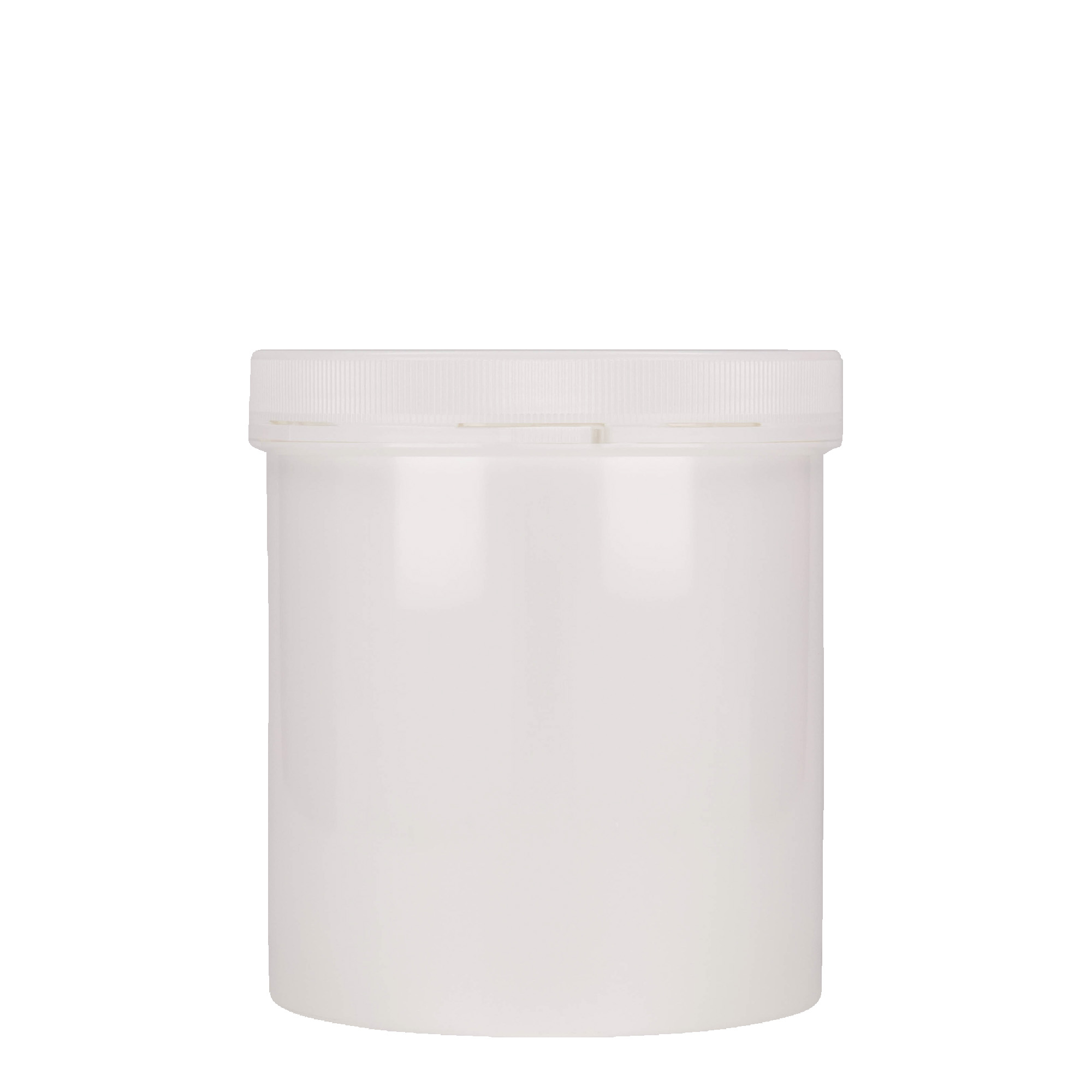 1.000 ml Frasco de plástico 'Securilock', PP, branco, abertura: tampa de rosca