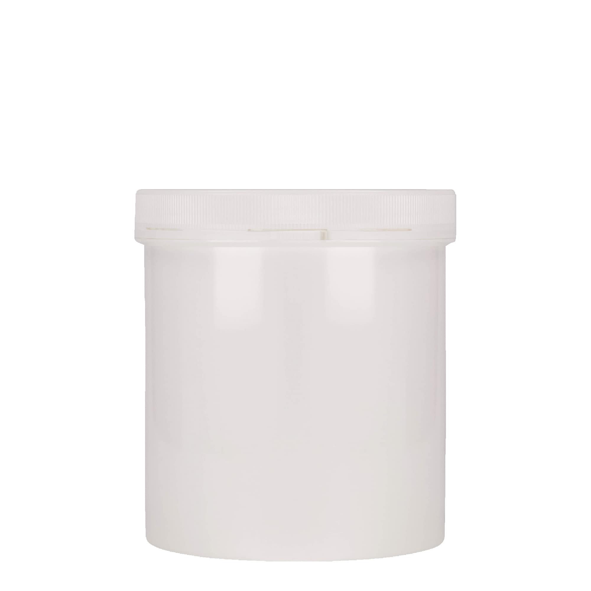 1.000 ml Frasco de plástico 'Securilock', PP, branco, abertura: tampa de rosca