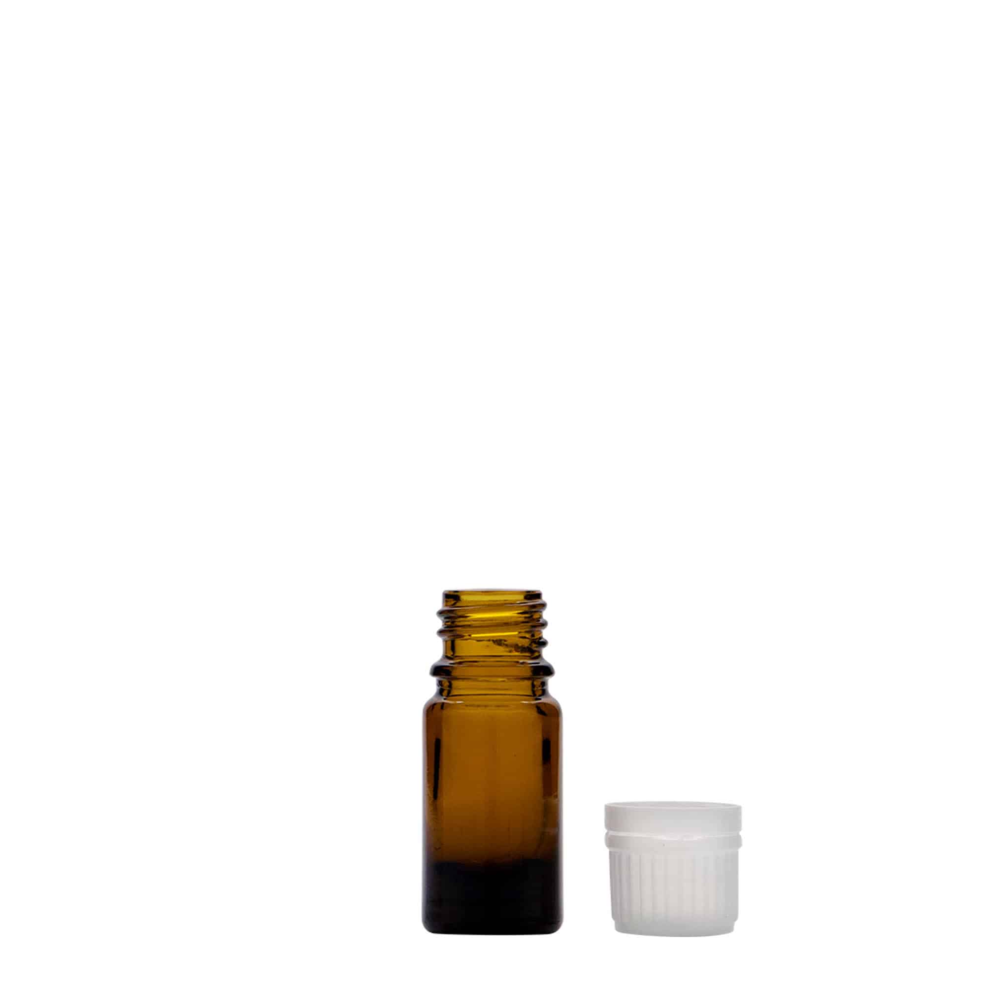 Frasco de medicamento de 5 ml, vidro, castanho, boca: DIN 18