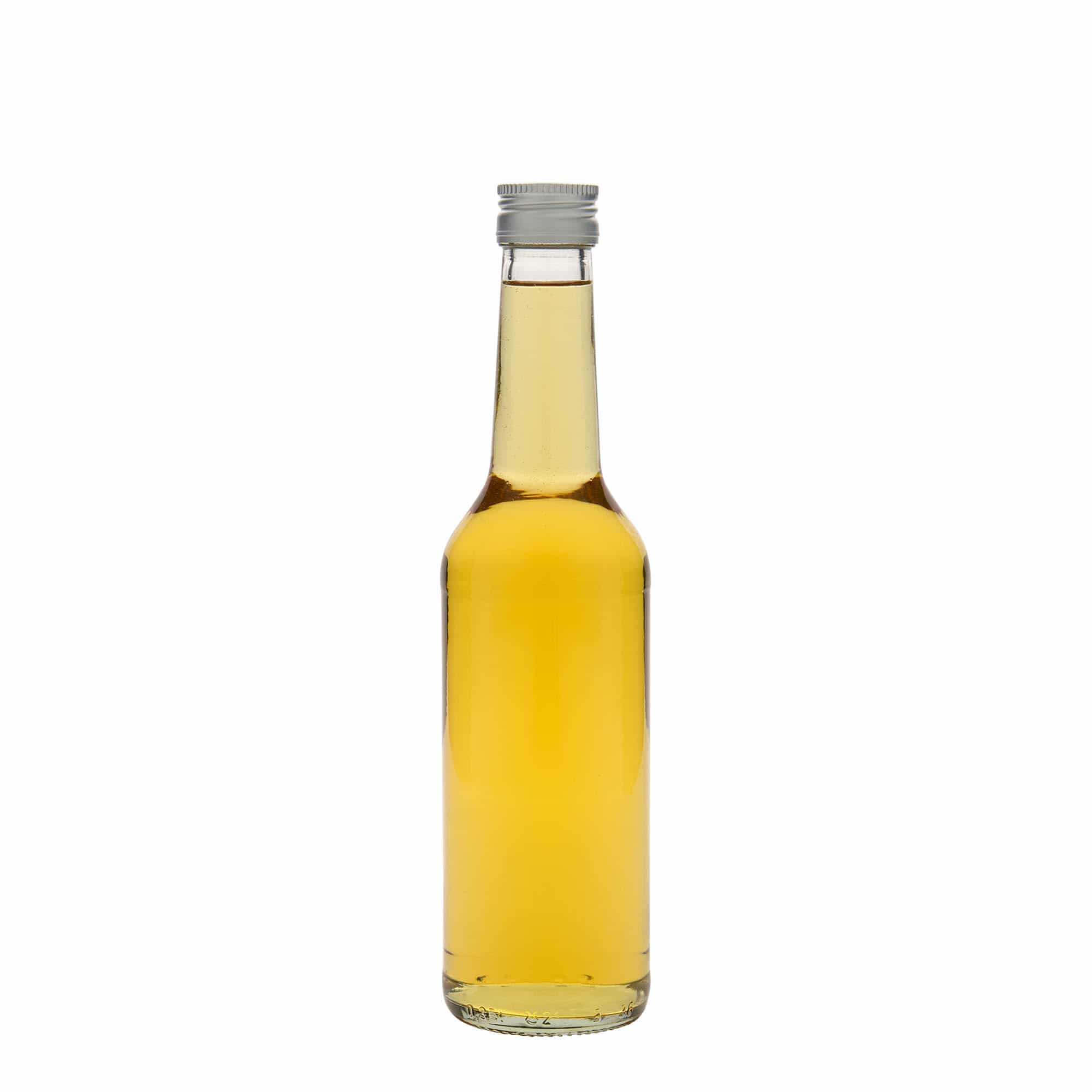 Garrafa de vidro de 350 ml com gargalo reto, boca: PP 28