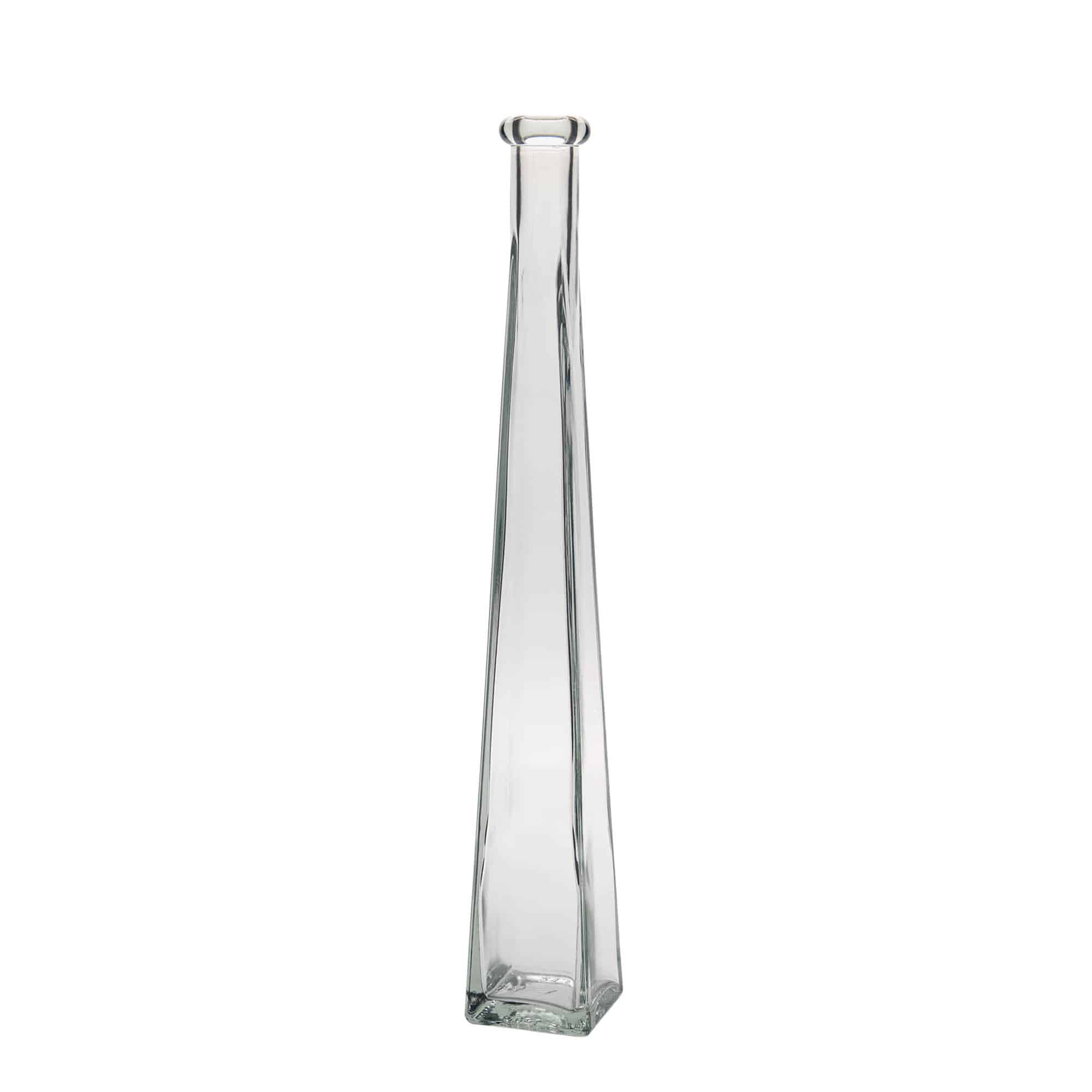 Garrafa de vidro de 200 ml 'Dama Quadrato', quadrada, bocal: cortiça Garrafa de vidro de 200 ml 'Dama Quadrato', quadrada, bocal: cortiça