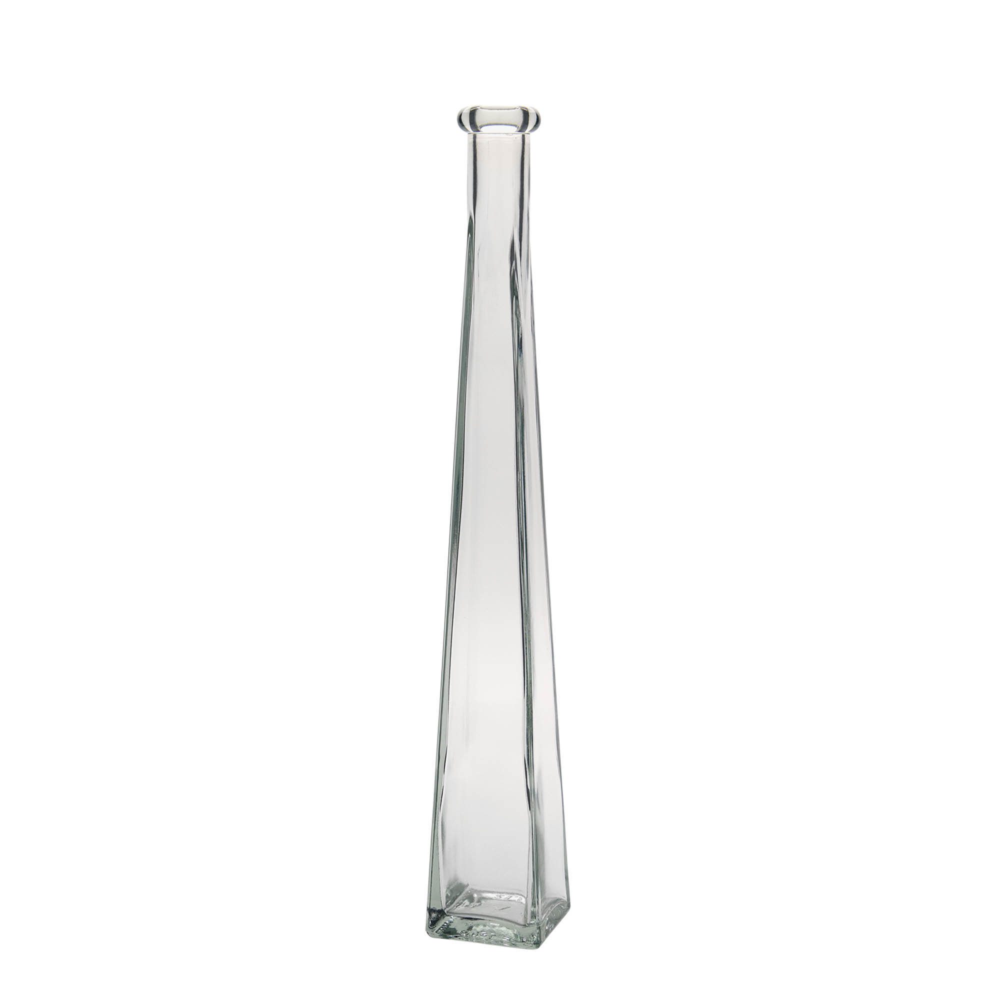 Garrafa de vidro de 200 ml 'Dama Quadrato', quadrada, bocal: cortiça Garrafa de vidro de 200 ml 'Dama Quadrato', quadrada, bocal: cortiça