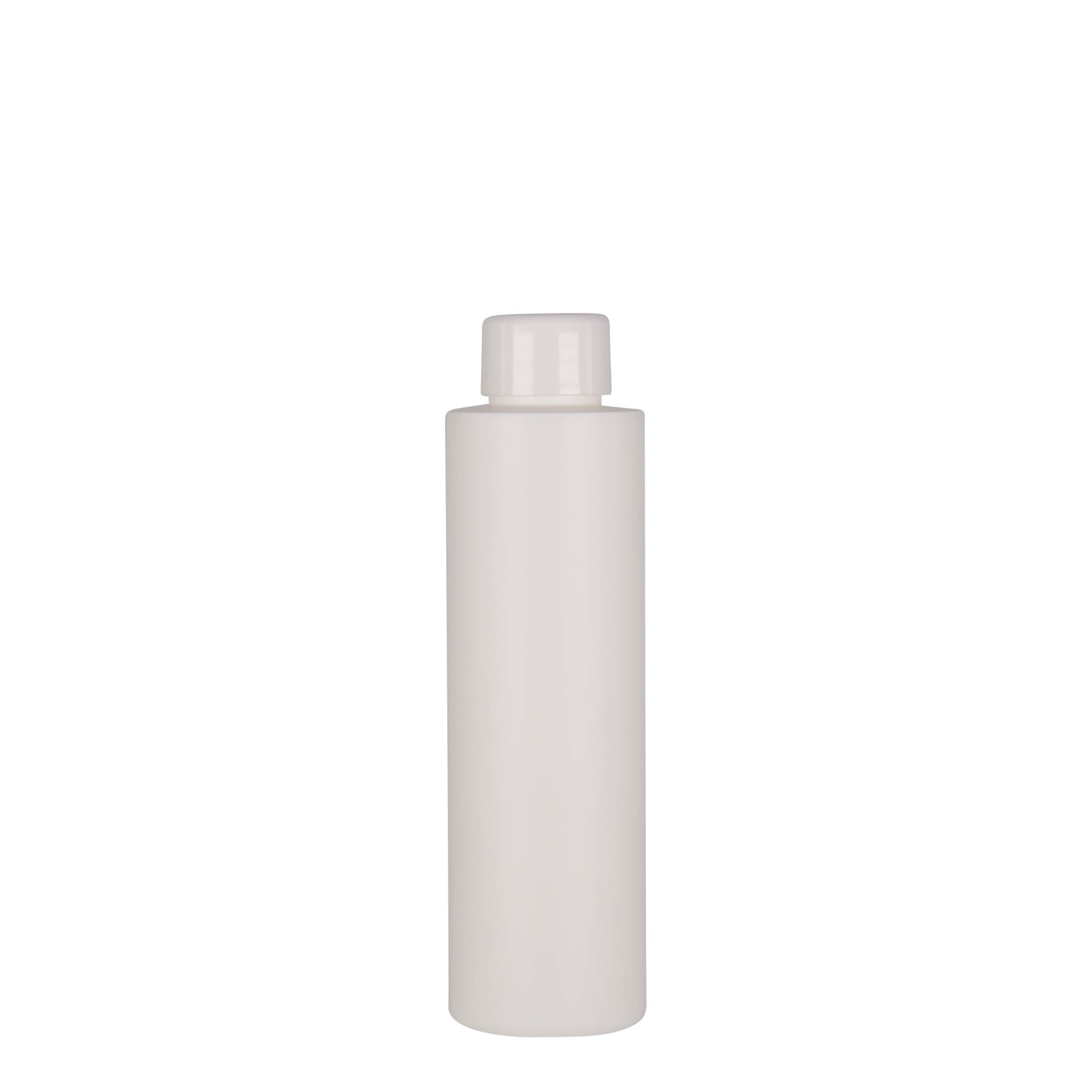 Frasco de plástico de 150 ml 'Pipe', HDPE, branco, bocal: 24/410