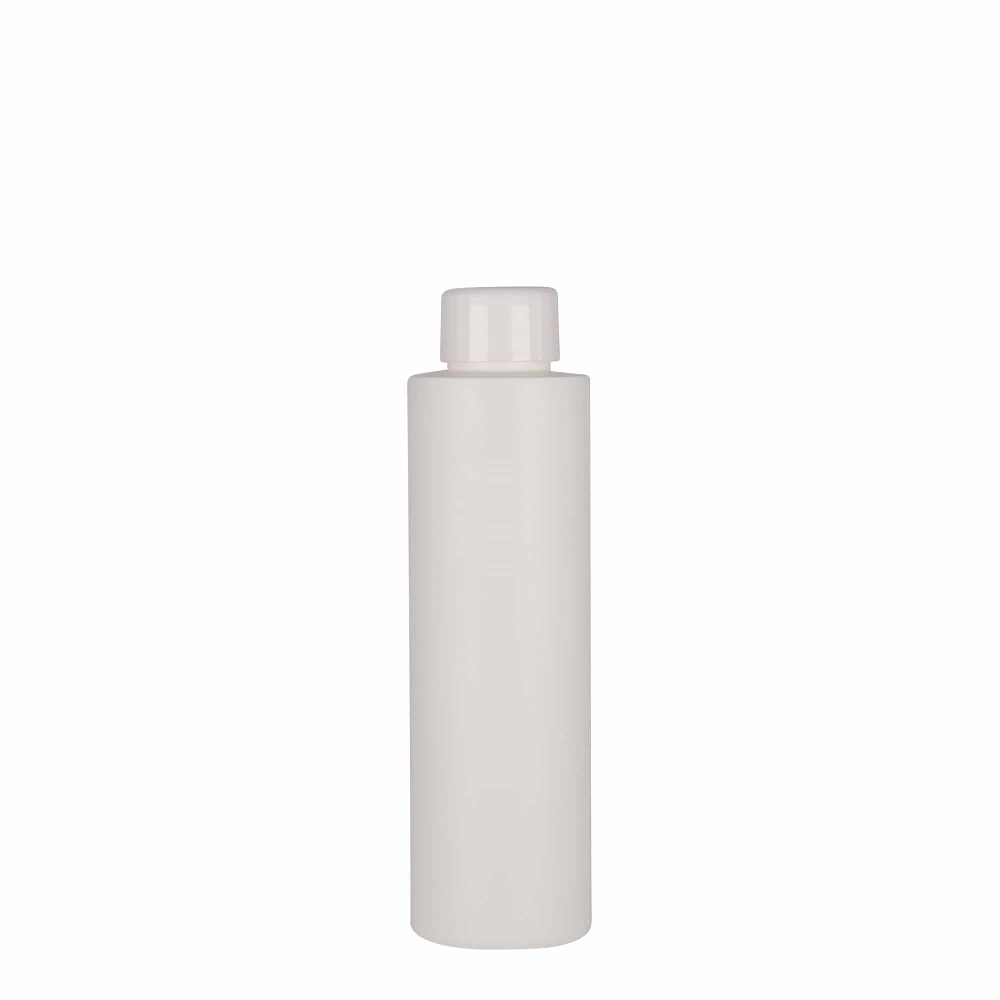 Frasco de plástico de 150 ml 'Pipe', HDPE, branco, bocal: 24/410