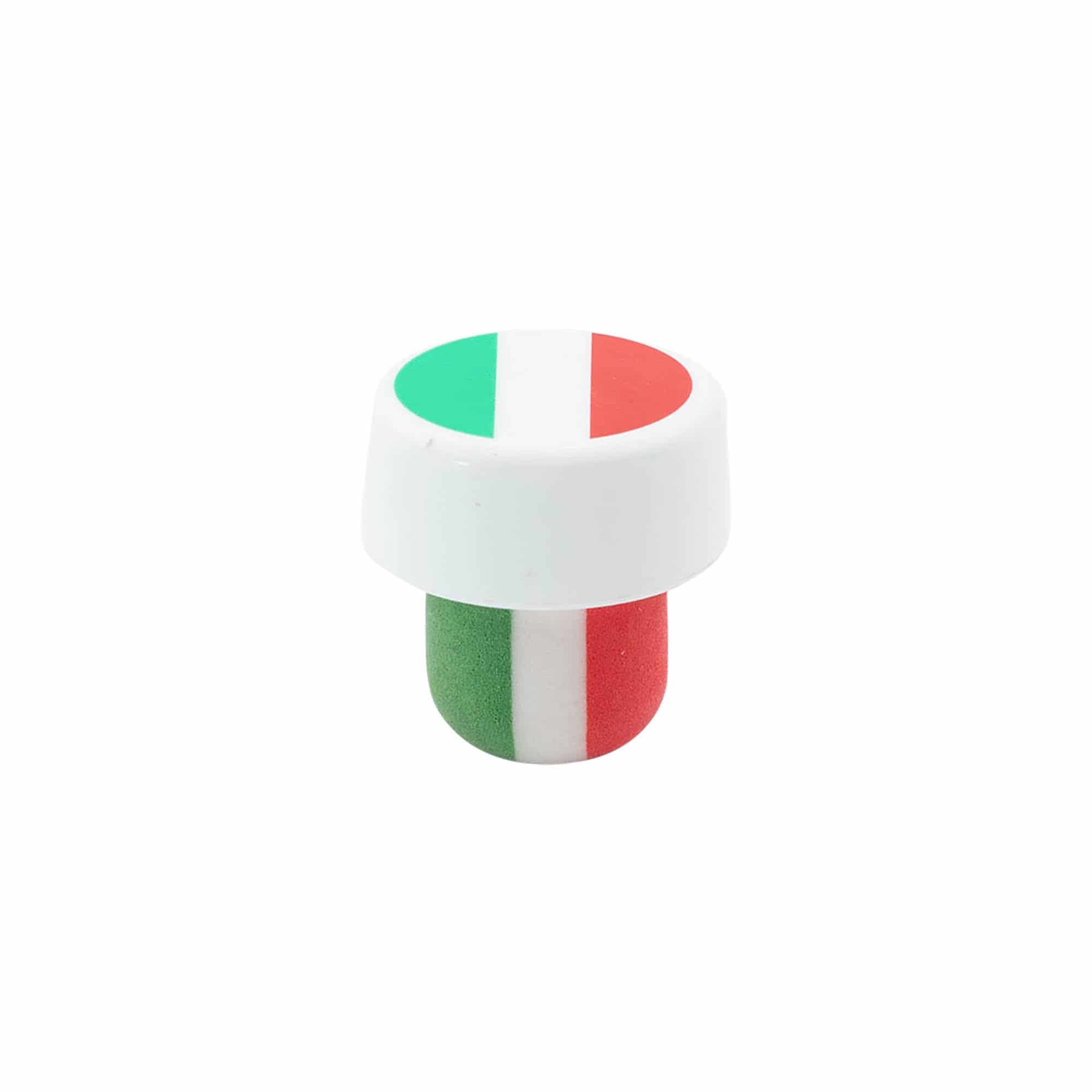 Rolhas capsuladas 19 mm 'Itália', plástico, várias cores, para boca: Cortiça Rolhas capsuladas 19 mm 'Itália', plástico, várias cores, para boca: Cortiça