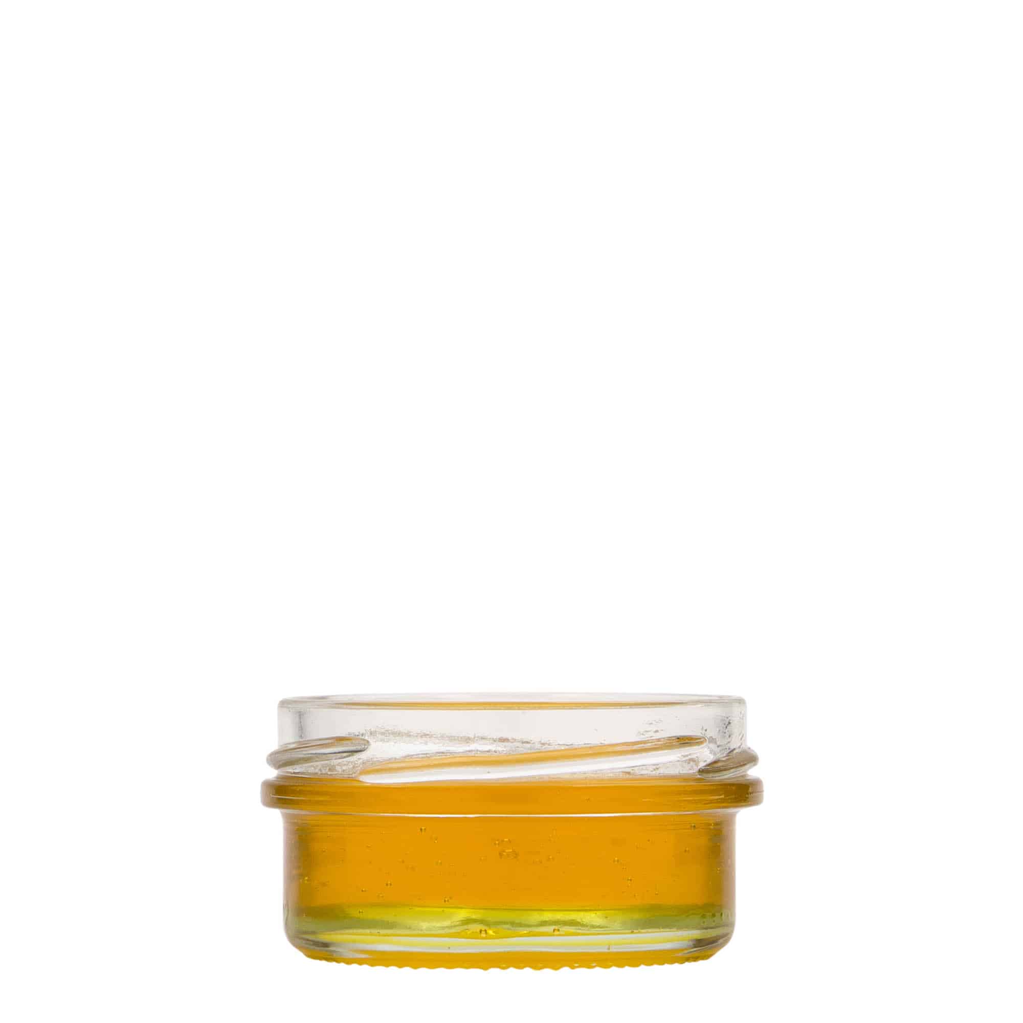 65 ml frasco de vidro plano, boca: Twist-Off (TO 66)