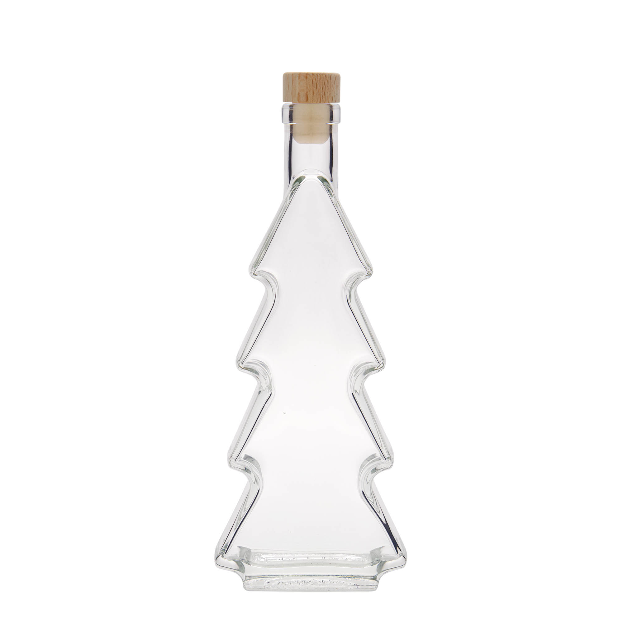 Garrafa de vidro de 350 ml 'Árvore de Natal', boca: cortiça