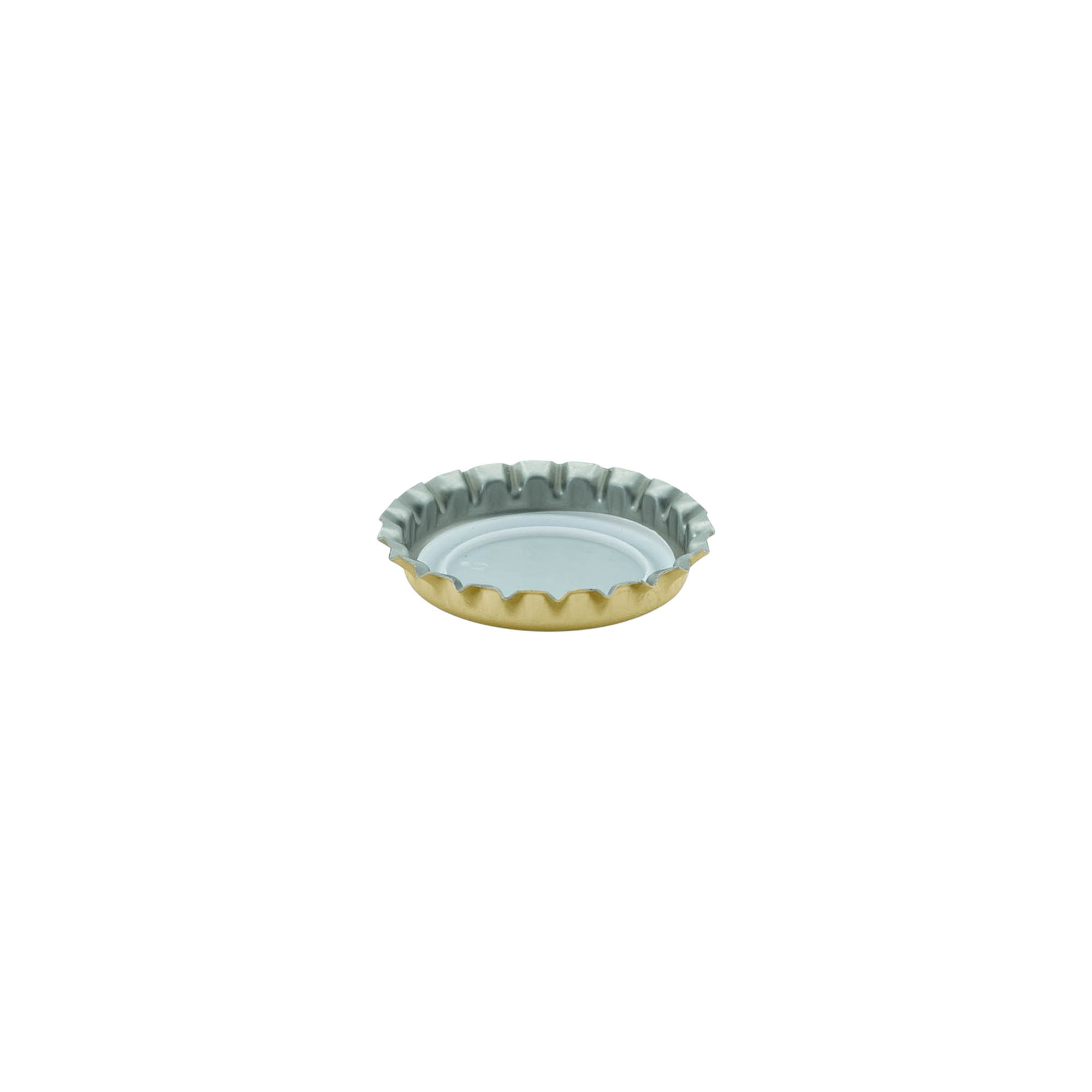 Tampas de garrafa 26 mm, metal, dourado