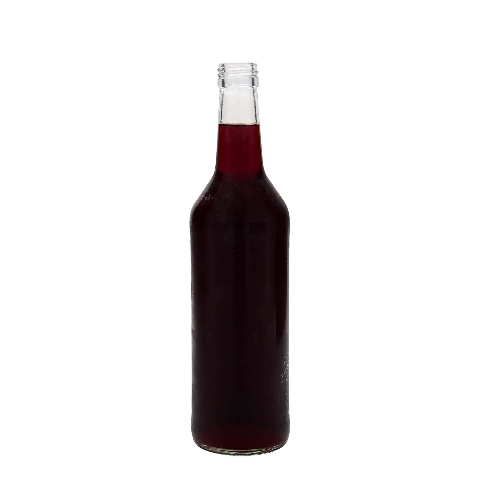 Garrafa de vidro 500 ml com pescoço reto, boca: PP 28