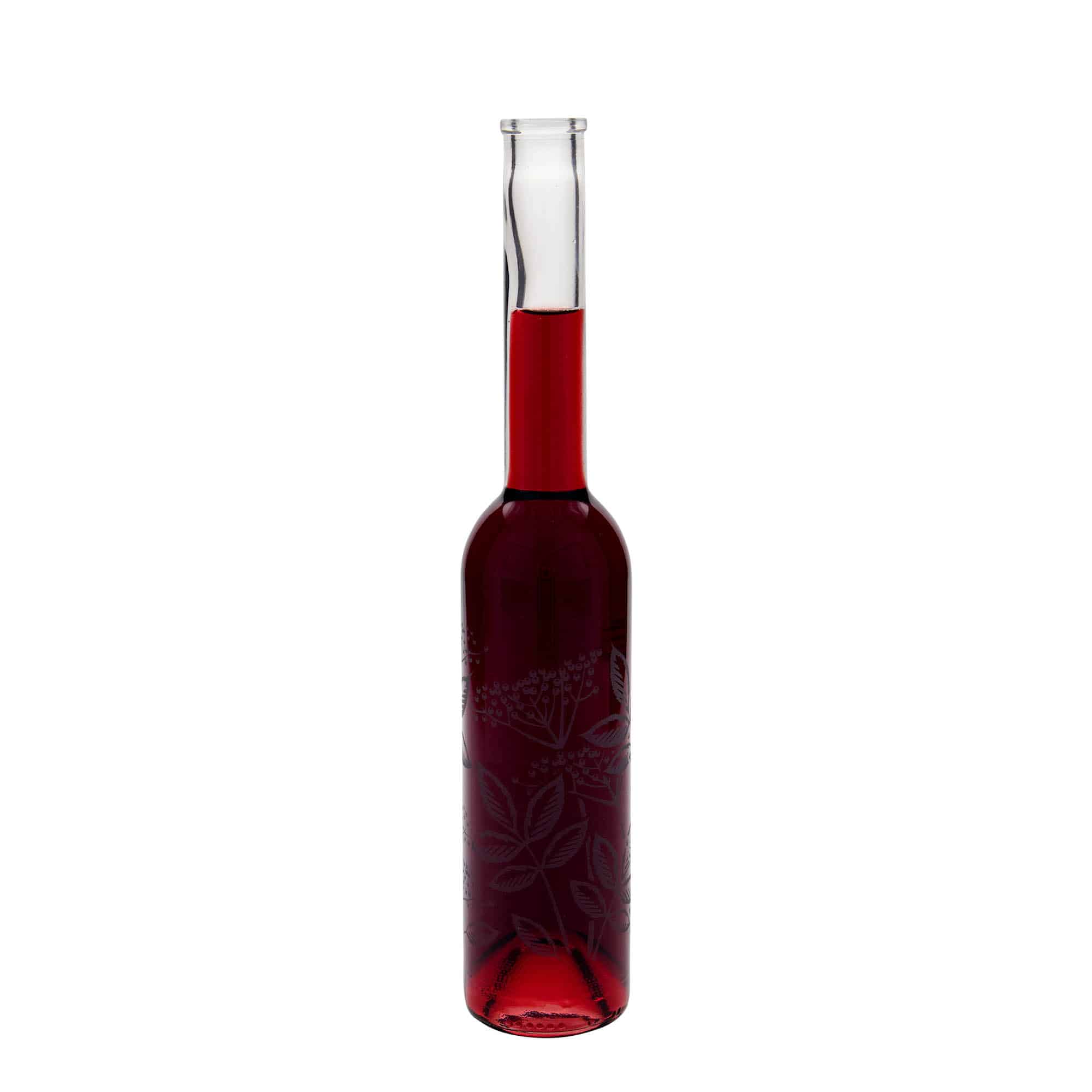 350 ml Garrafa de vidro 'Opera', Motivo: Sabugueiros, boca: Cortiça