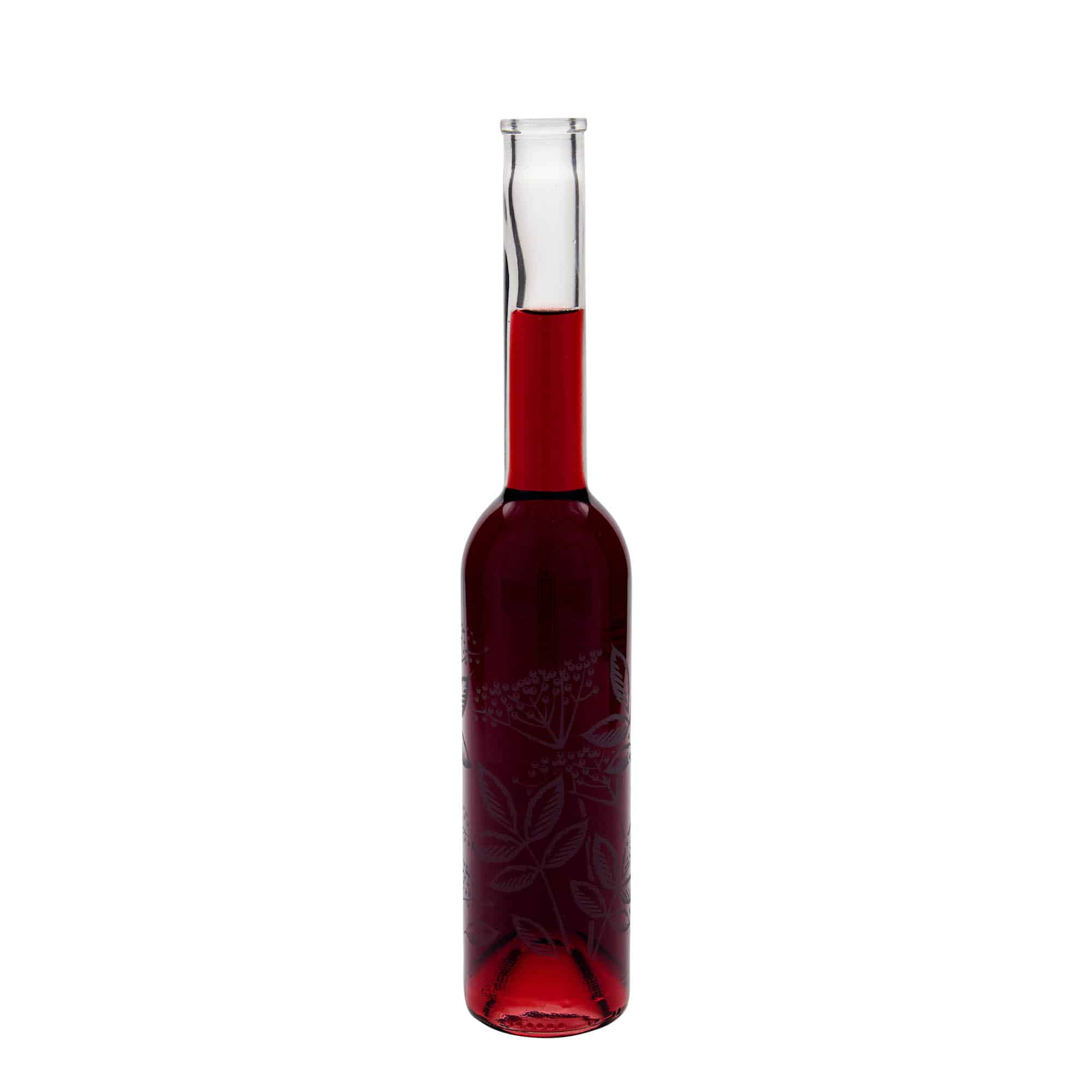 Garrafa de vidro de 350 ml 'Ópera', motivo: Sabugueiro, boca: cortiça Garrafa de vidro de 350 ml 'Ópera', motivo: Sabugueiro, boca: cortiça
