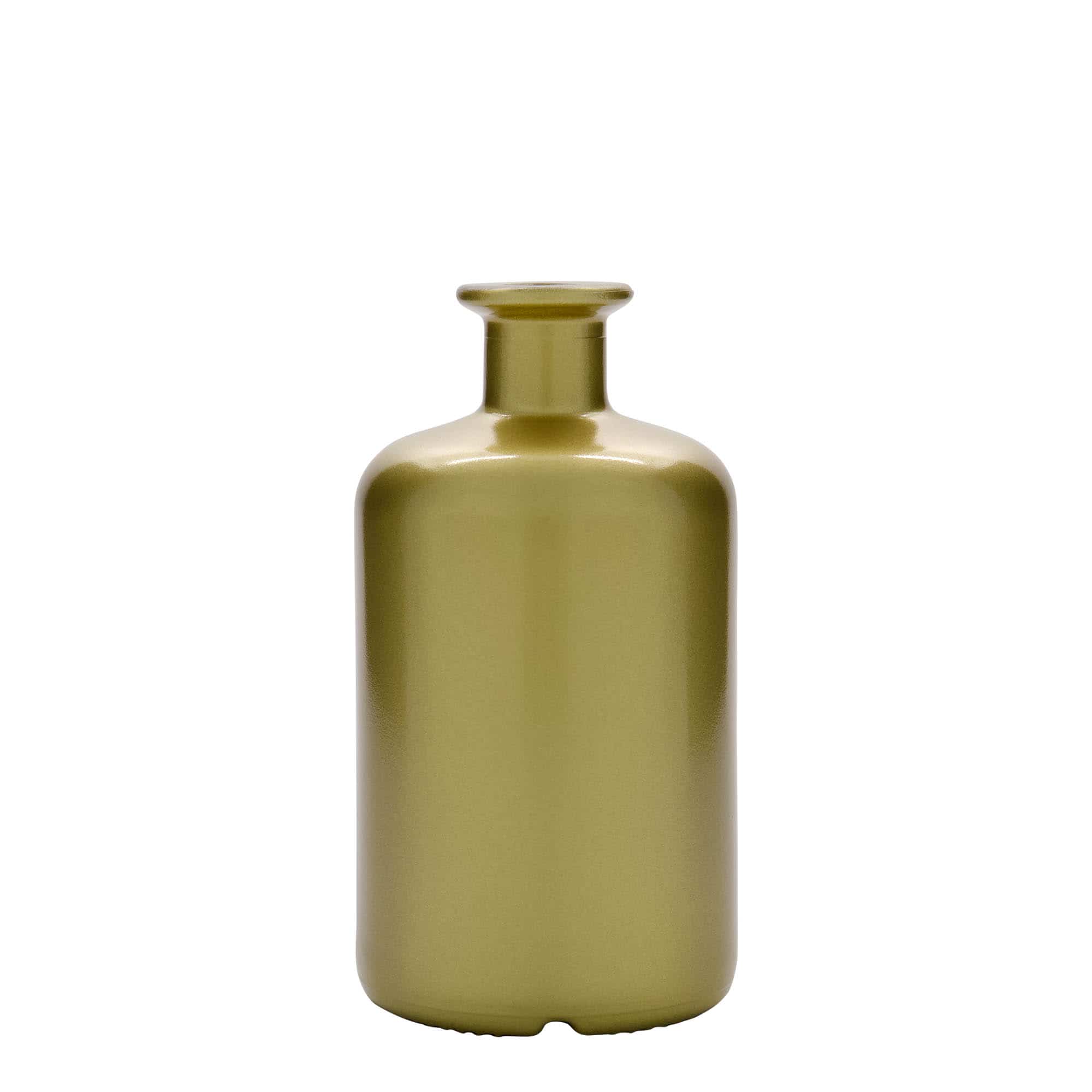 500 ml Garrafa de vidro farmacêutica, dourado, boca: Cortiça 500 ml Garrafa de vidro farmacêutica, dourado, boca: Cortiça