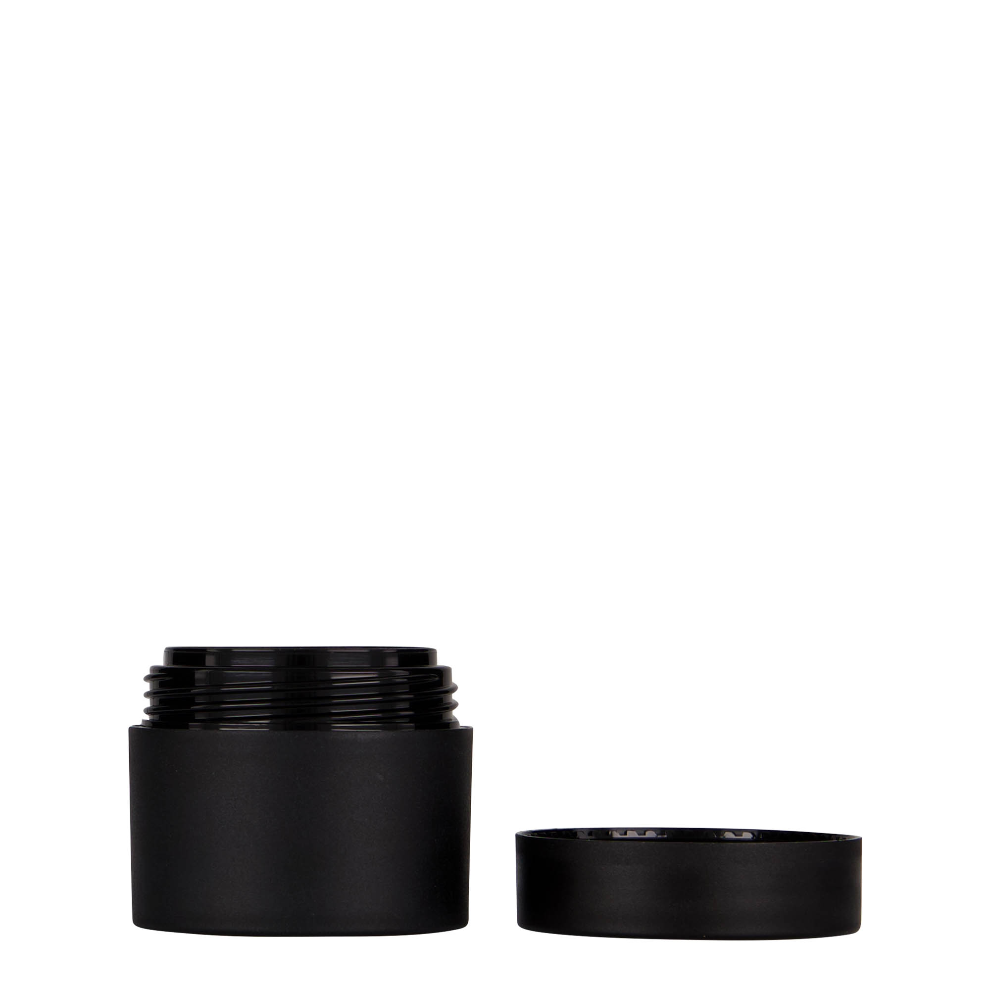 30 ml frasco de plástico 'Antonella', PP, preto, boca: tampa de rosca