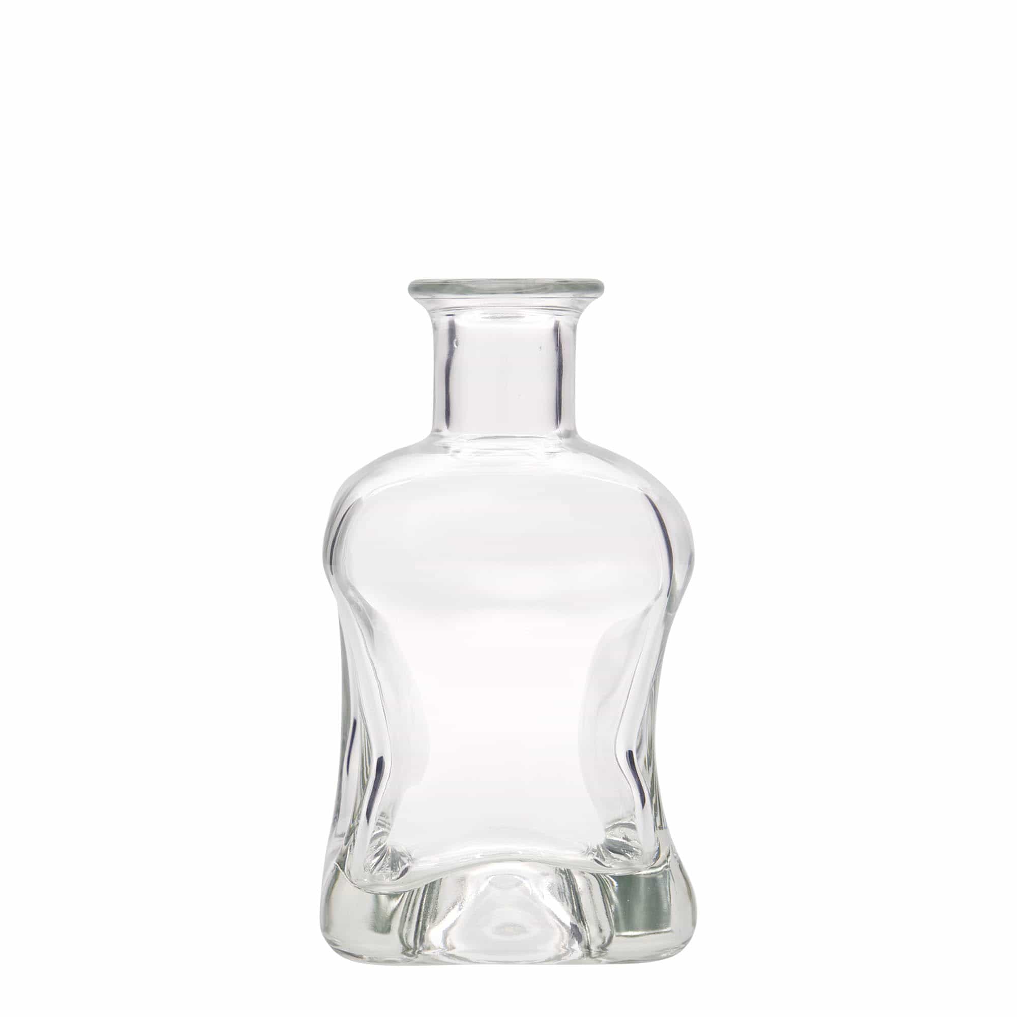Garrafa de vidro de 350 ml 'Dublin', quadrada, boca: cortiça