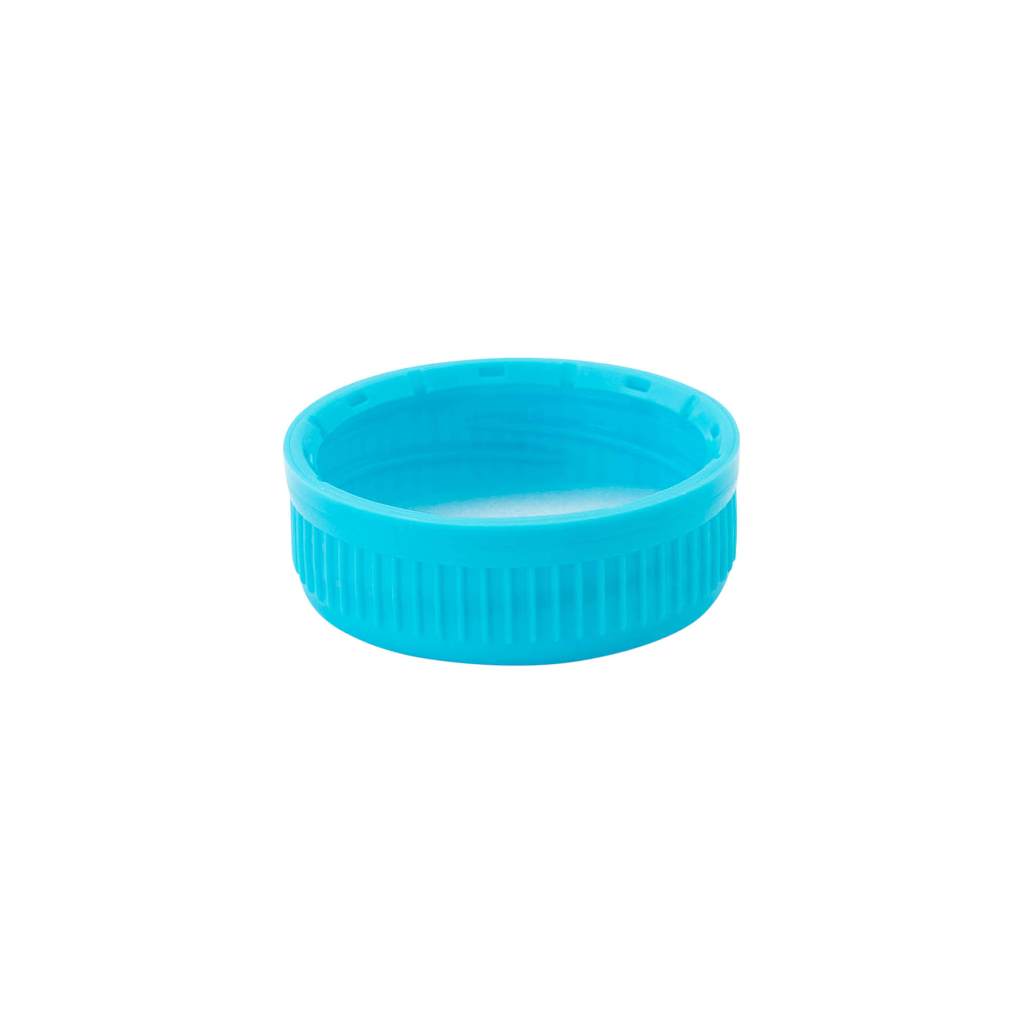 Tampa de rosca 40mm, plástico PE, azul claro Tampa de rosca 40mm, plástico PE, azul claro