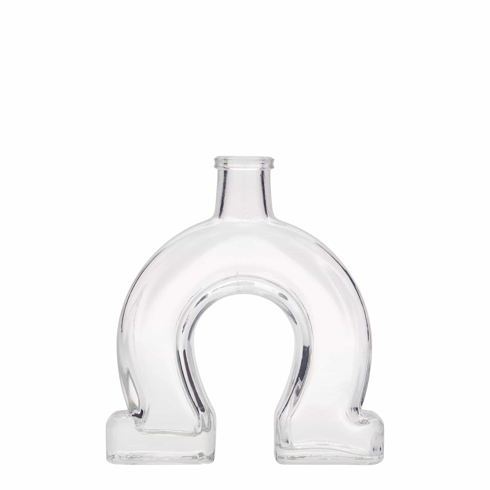 100 ml Garrafa de vidro 'Ferradura', boca: Cortiça 100 ml Garrafa de vidro 'Ferradura', boca: Cortiça