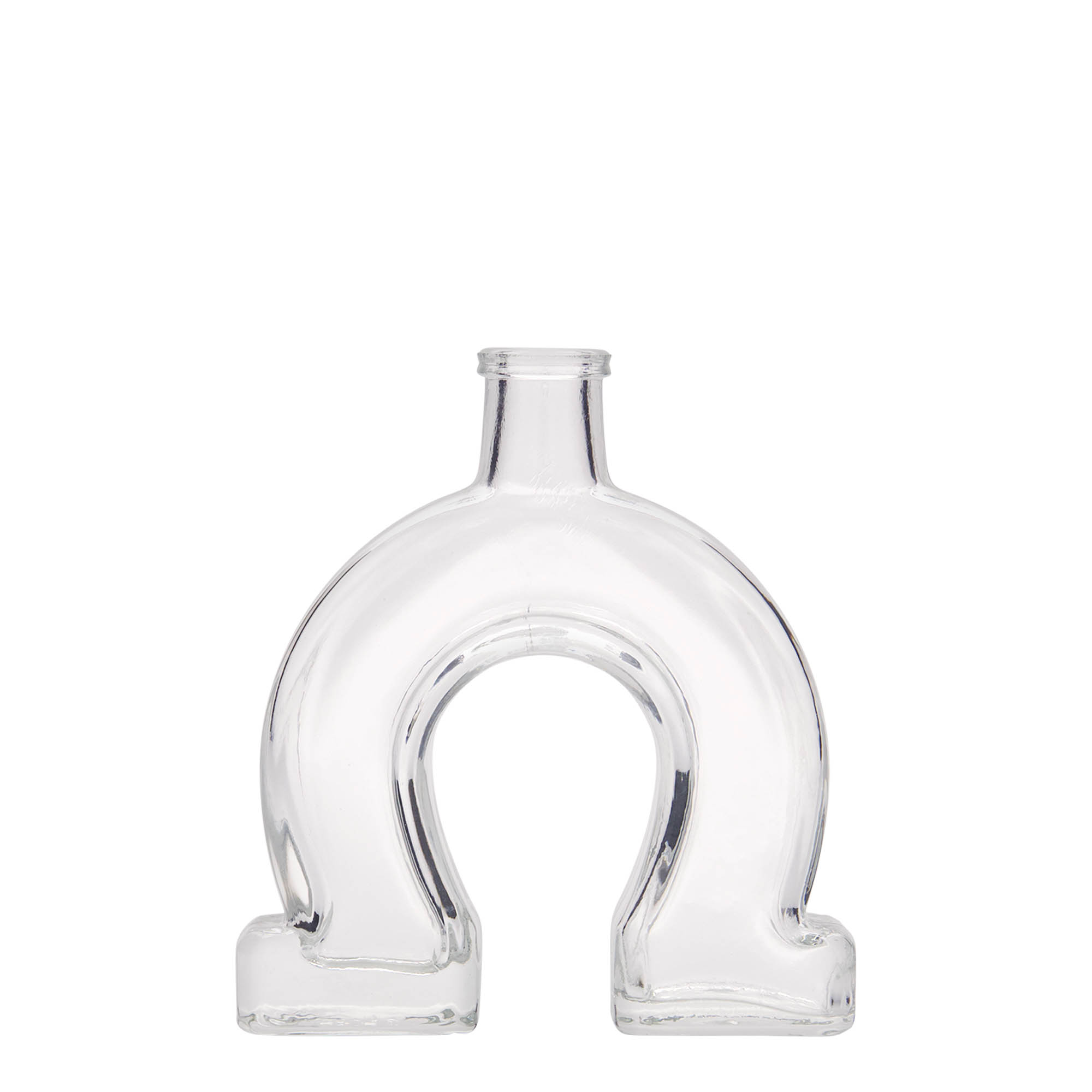 Frasco de vidro de 100 ml 'Ferradura', boca: cortiça Frasco de vidro de 100 ml 'Ferradura', boca: cortiça