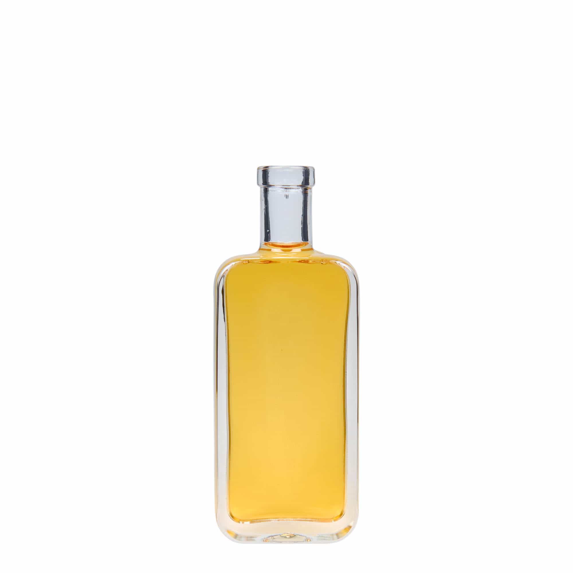 Frasco de vidro de 100 ml 'Nice', retangular, boca: cortiça Frasco de vidro de 100 ml 'Nice', retangular, boca: cortiça