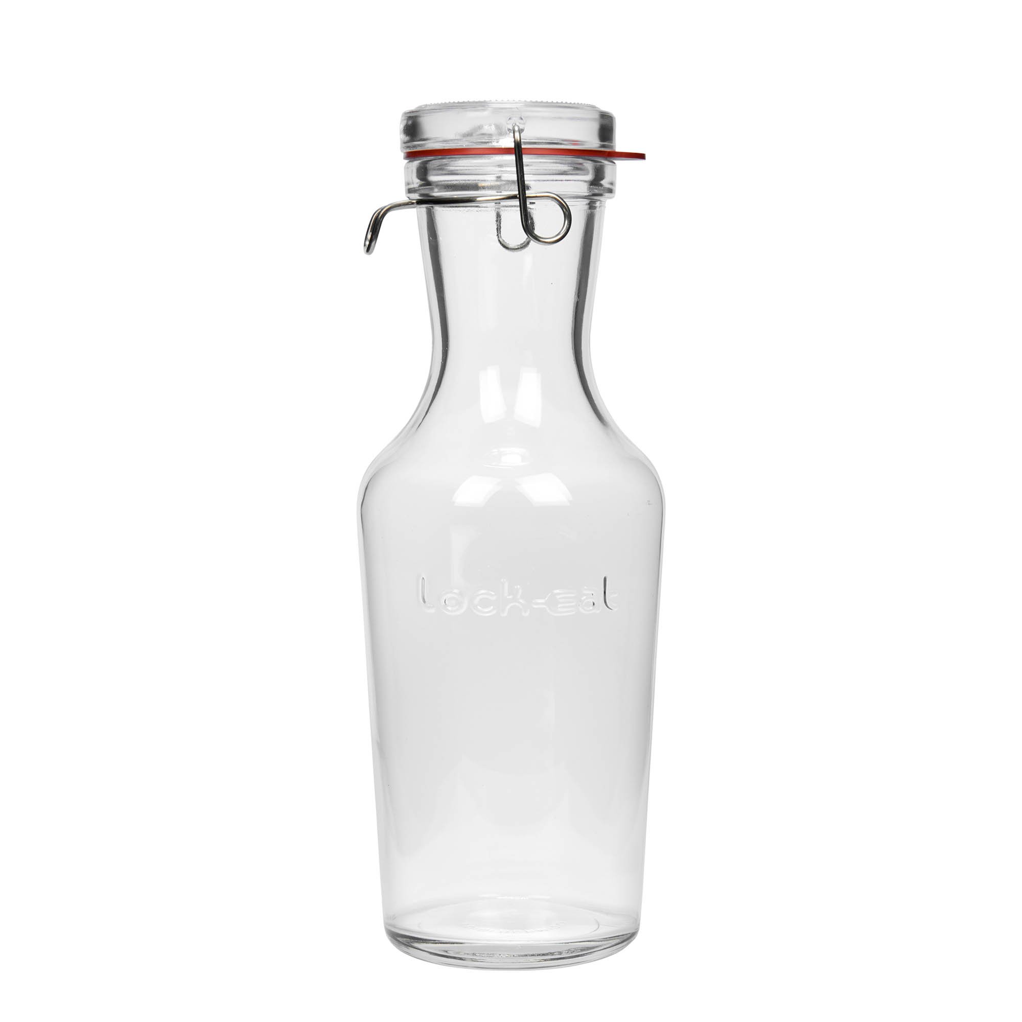 1.000 ml Garrafa de vidro 'Lock-Eat', Boca: Fecho de mola de arame 1.000 ml Garrafa de vidro 'Lock-Eat', Boca: Fecho de mola de arame