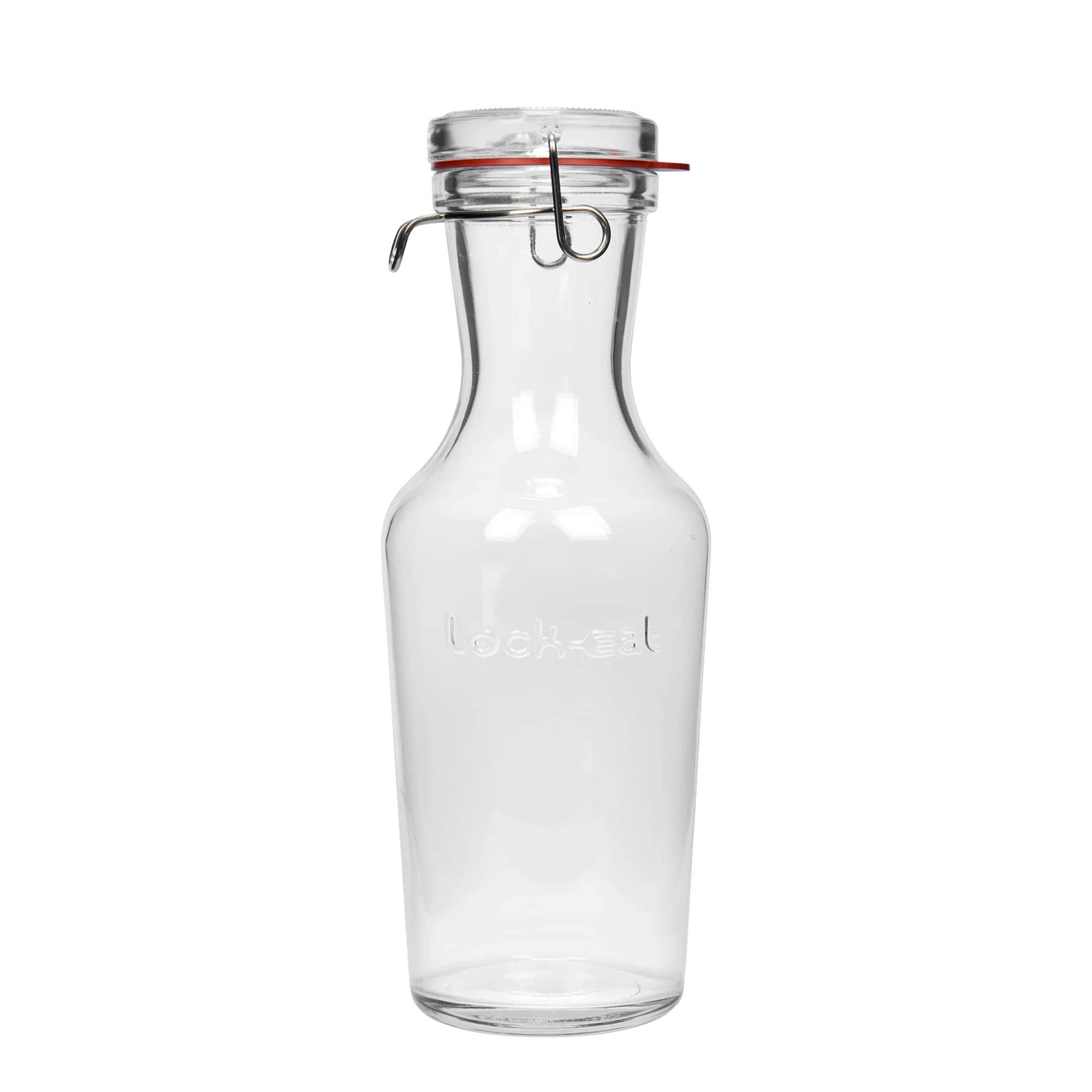 1.000 ml Garrafa de vidro 'Lock-Eat', Boca: Fecho de mola de arame