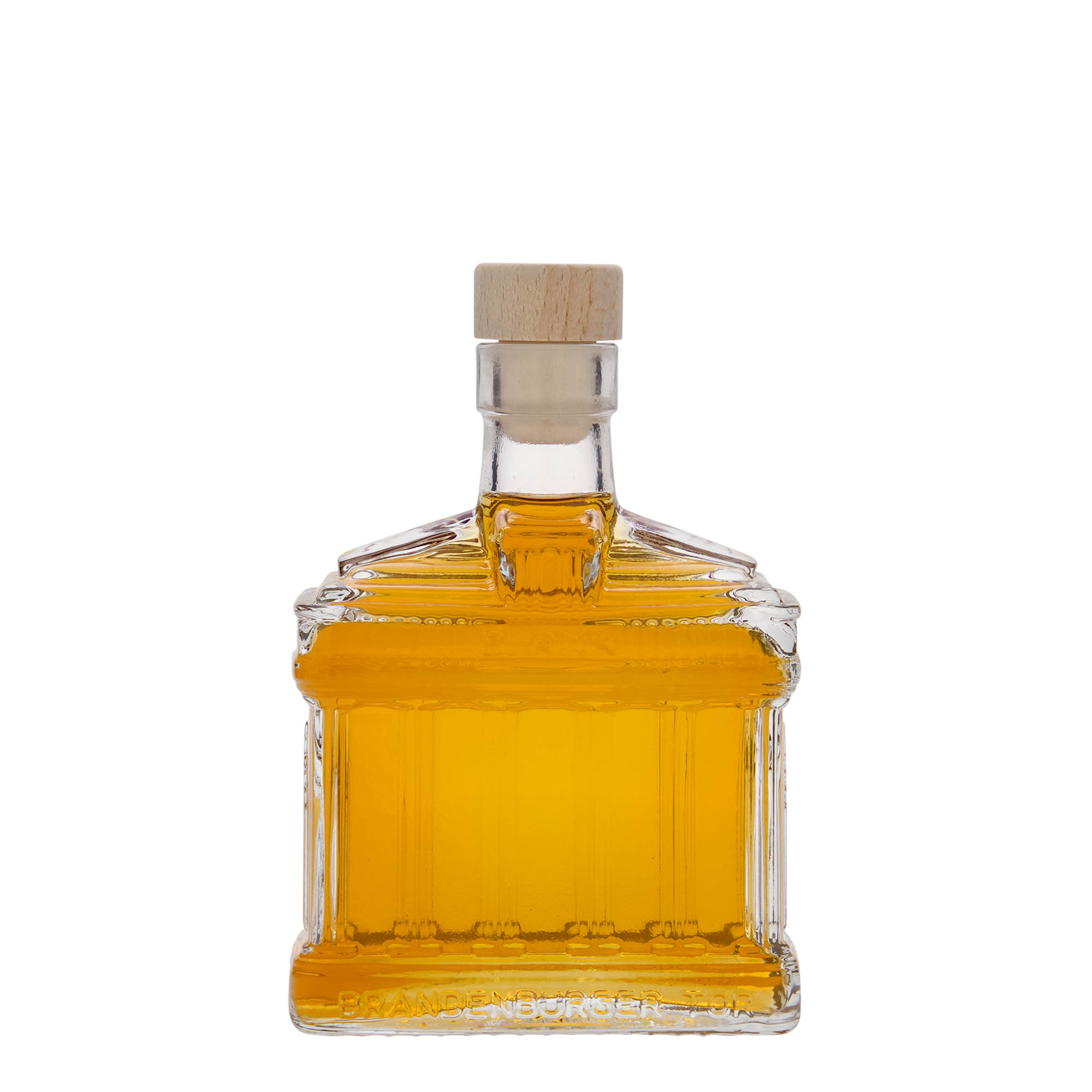 Frasco de vidro de 200 ml 'Portão de Brandemburgo', boca: cortiça