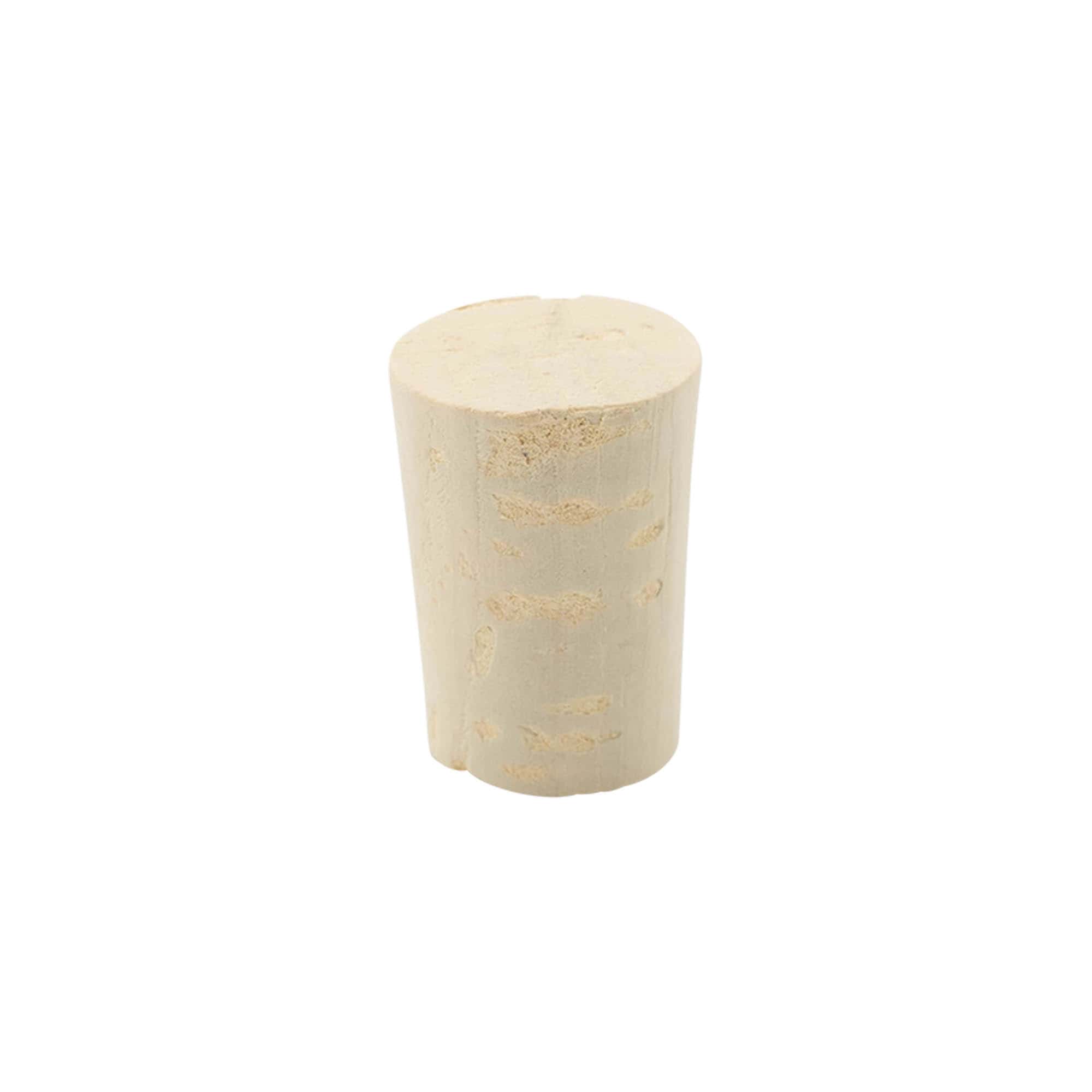 Rolha cónica 19-23 x 33, cortiça natural, branqueada, para gargalo: cortiça
