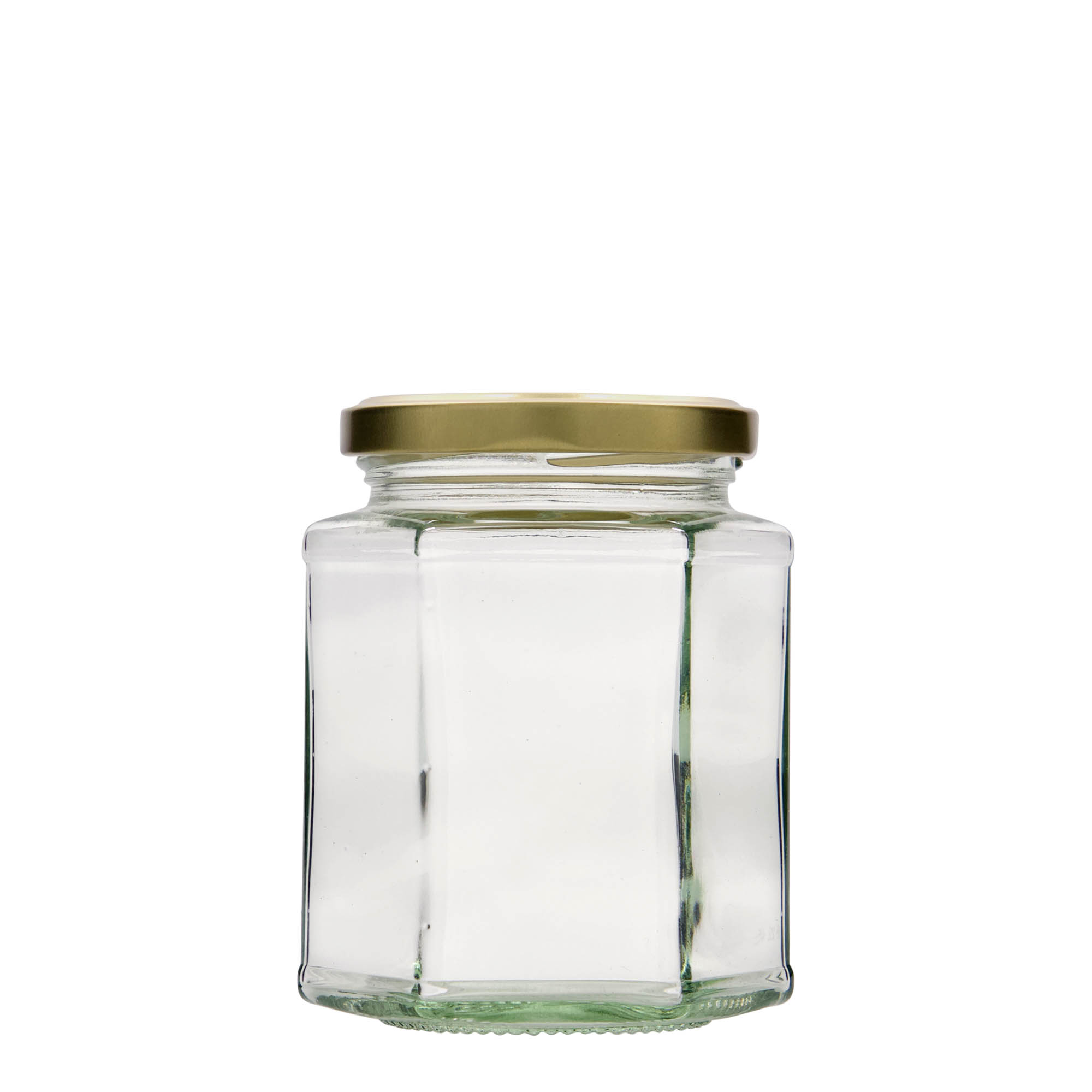 324 ml frasco hexagonal, boca: Twist-Off (TO 66) 324 ml frasco hexagonal, boca: Twist-Off (TO 66)