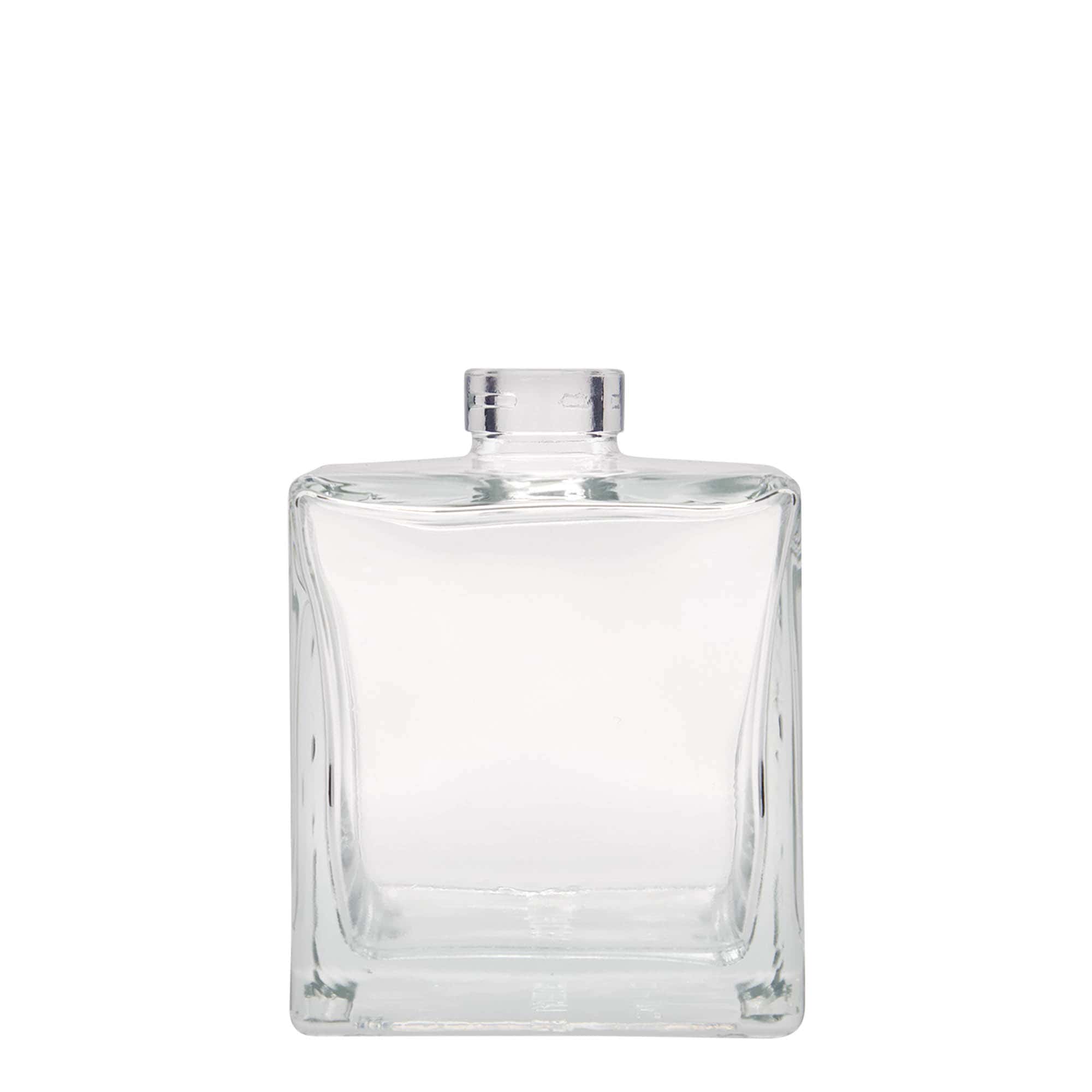 Garrafa de vidro de 500 ml 'Cube', quadrada, bocal: cortiça Garrafa de vidro de 500 ml 'Cube', quadrada, bocal: cortiça