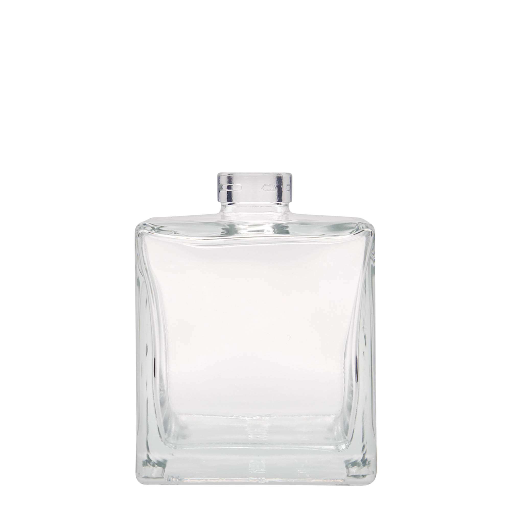 Garrafa de vidro de 500 ml 'Cube', quadrada, bocal: cortiça