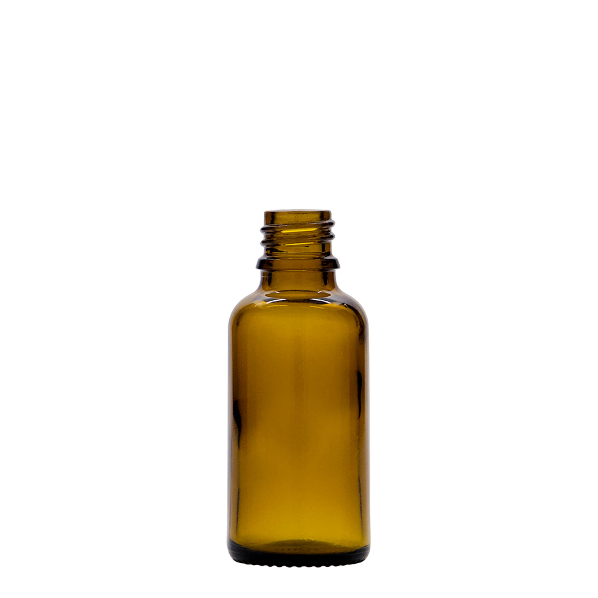 Frasco conta-gotas 30 ml para medicamento, vidro, castanho, bocal: DIN 18