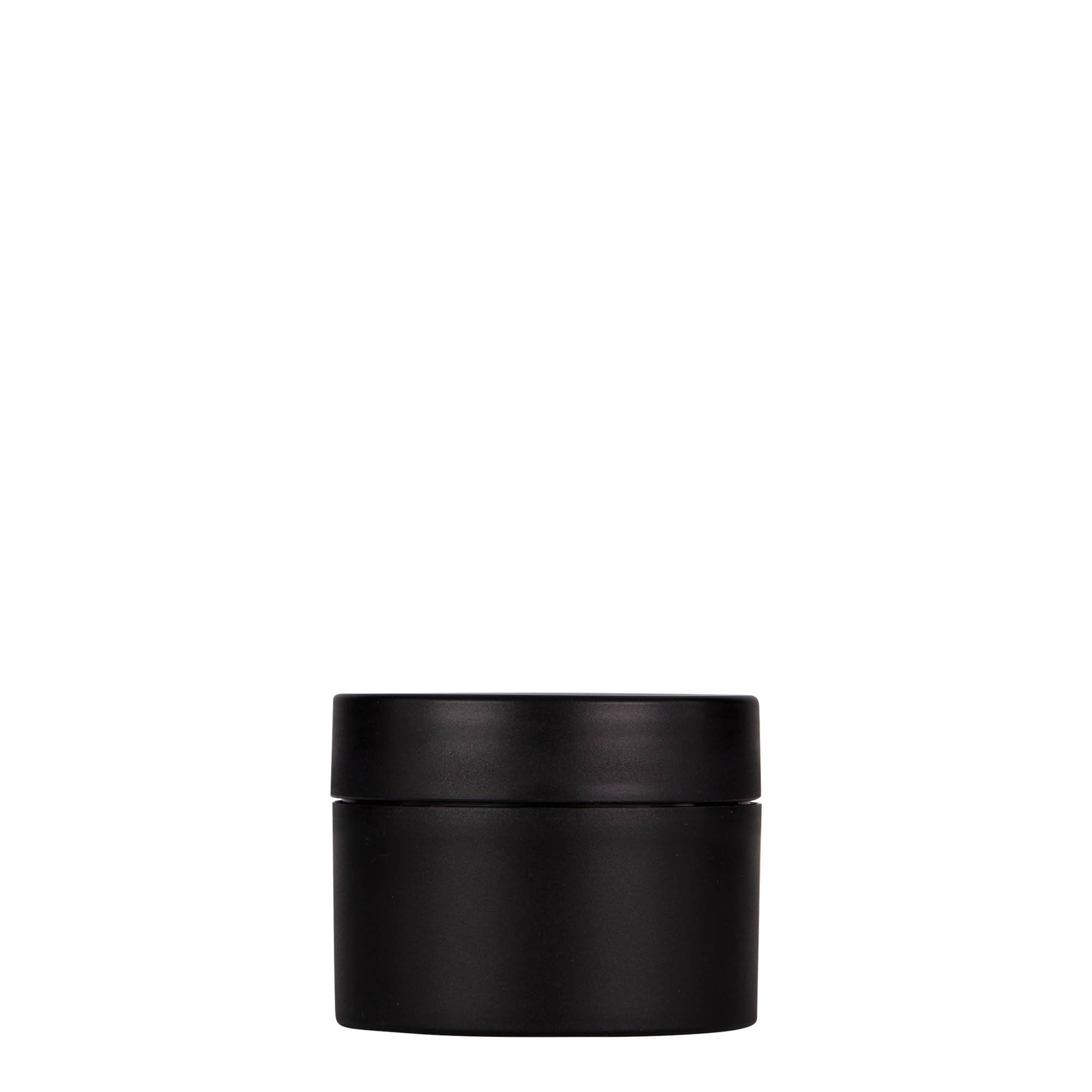Dose de plástico 50 ml 'Antonella', PP, preta, boca: tampa de rosca
