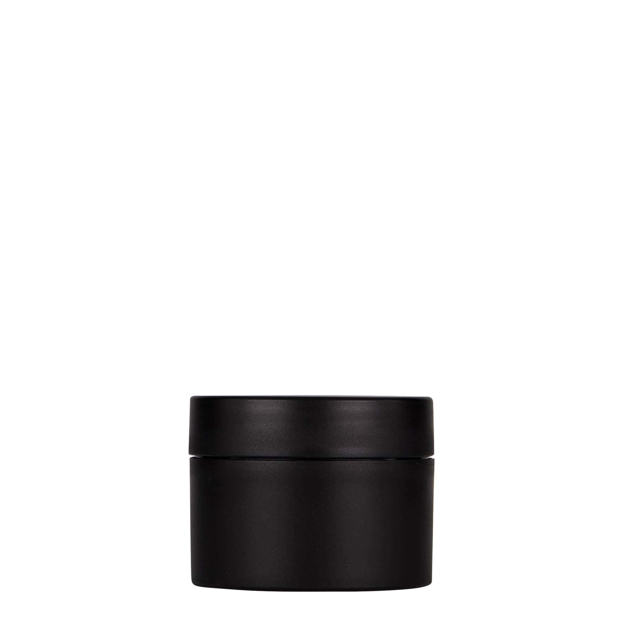 Dose de plástico 50 ml 'Antonella', PP, preta, boca: tampa de rosca