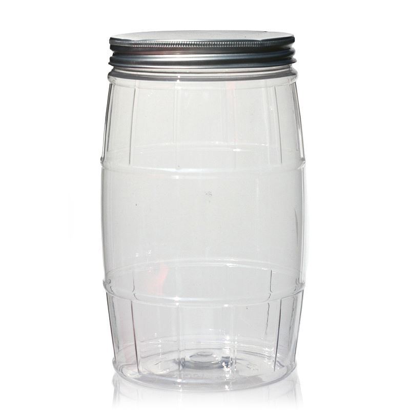 1.500 ml Lata PET 'Barril', plástico, boca: 100/400 1.500 ml Lata PET 'Barril', plástico, boca: 100/400