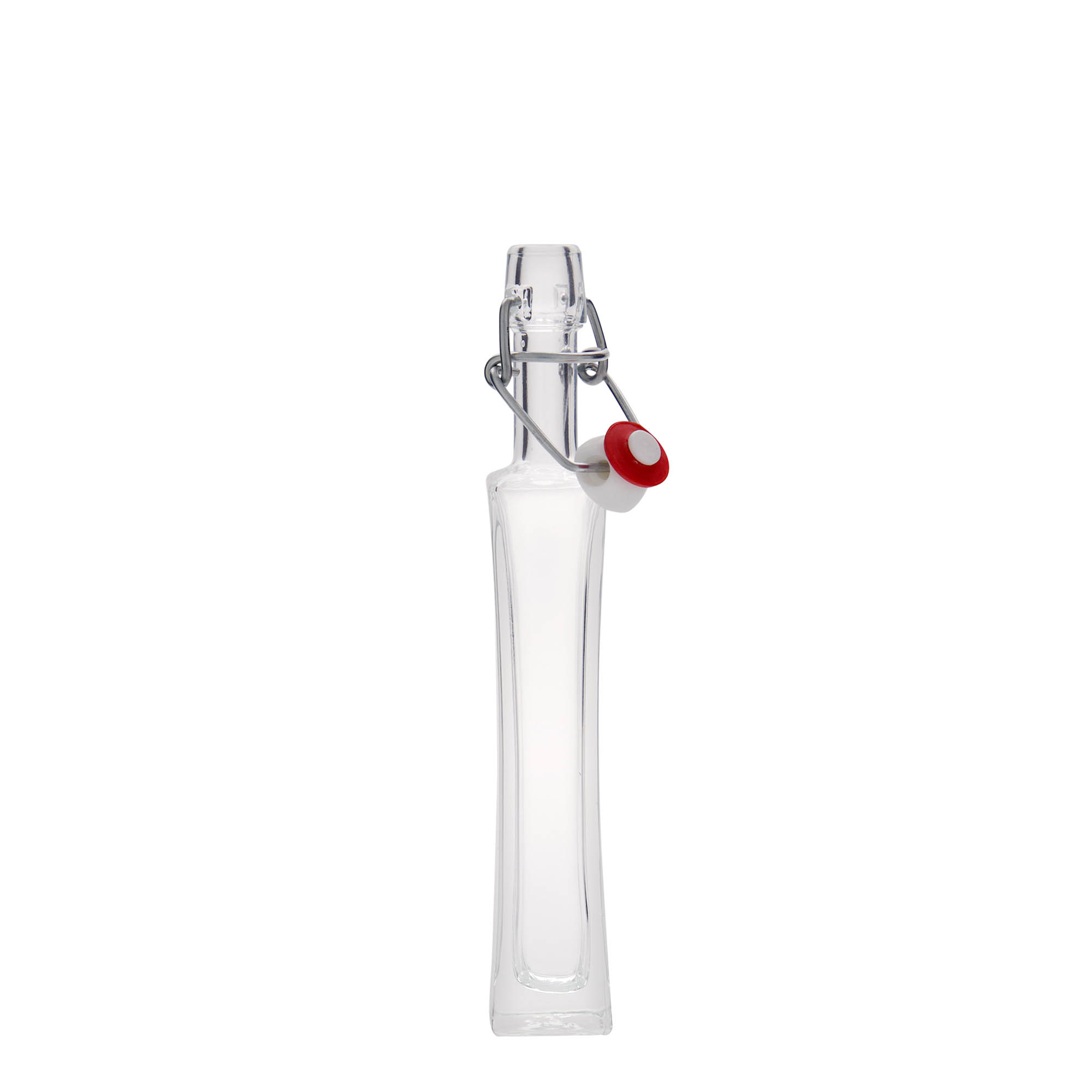 Frasco de vidro de 40 ml 'Koko', quadrado, boca: fecho de mola Frasco de vidro de 40 ml 'Koko', quadrado, boca: fecho de mola