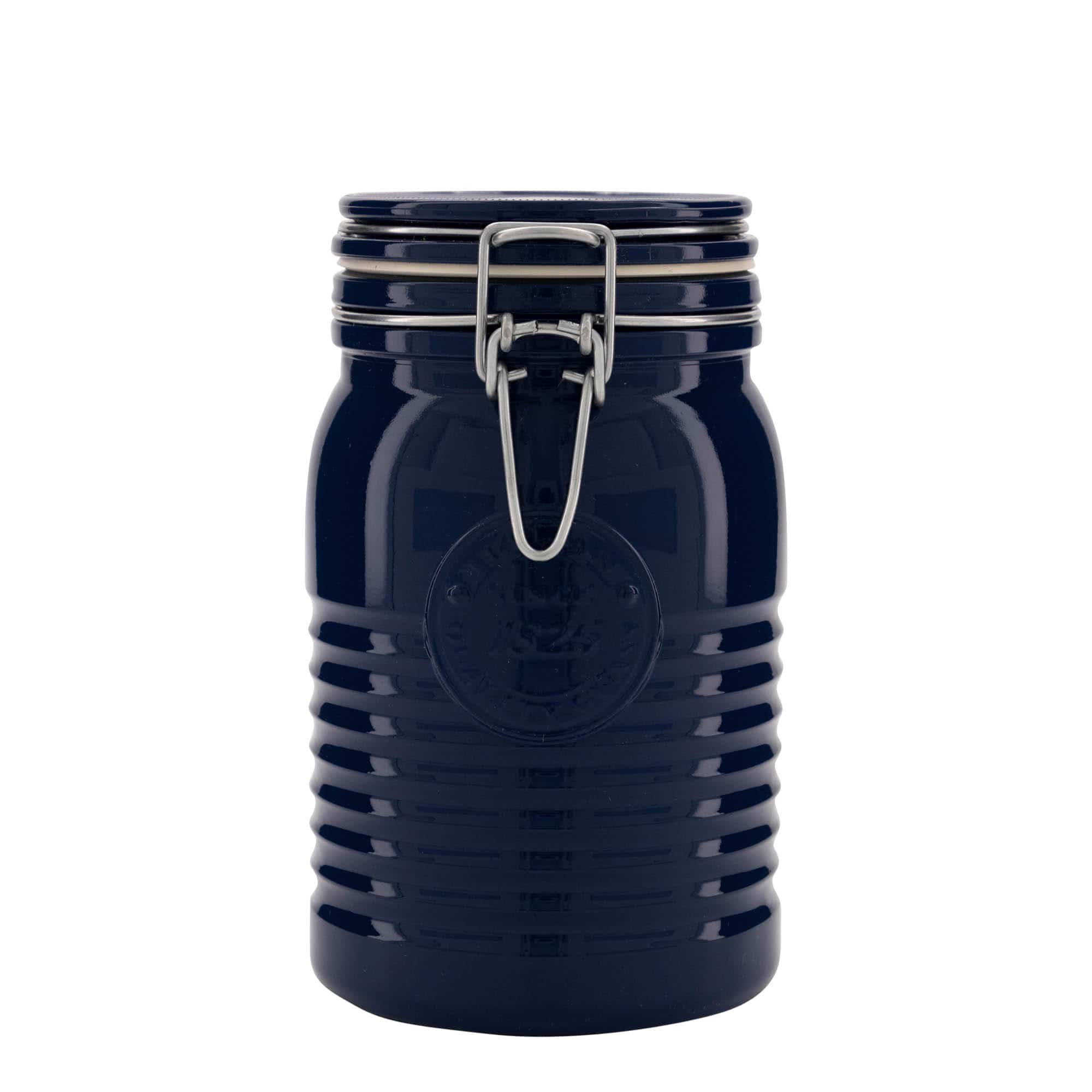 1000 ml Frasco hermético 'Officina 1825', azul, boca: Fecho hermético 1000 ml Frasco hermético 'Officina 1825', azul, boca: Fecho hermético