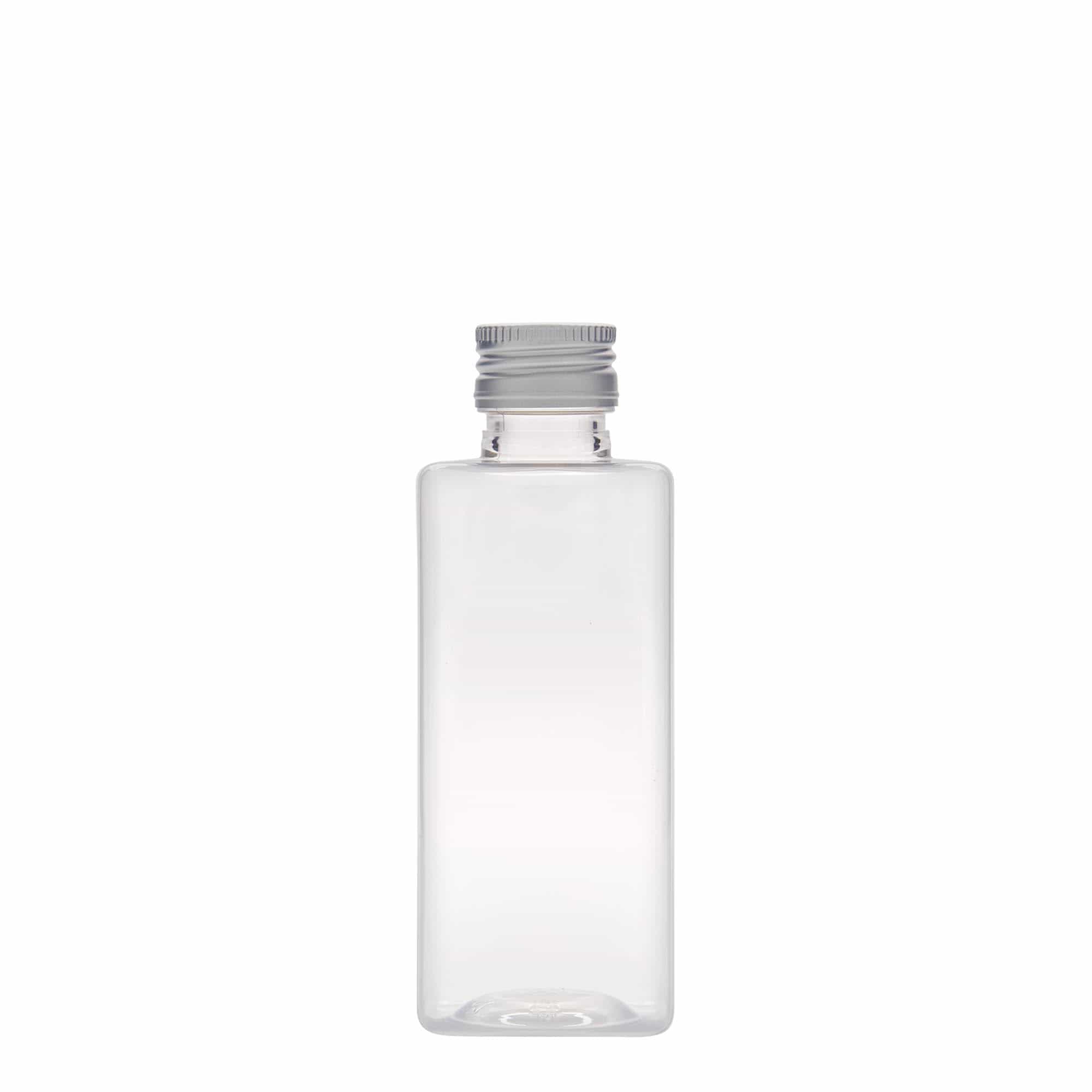 Garrafa PET de 250 ml 'Karl', quadrada, plástico, boca: PP 28