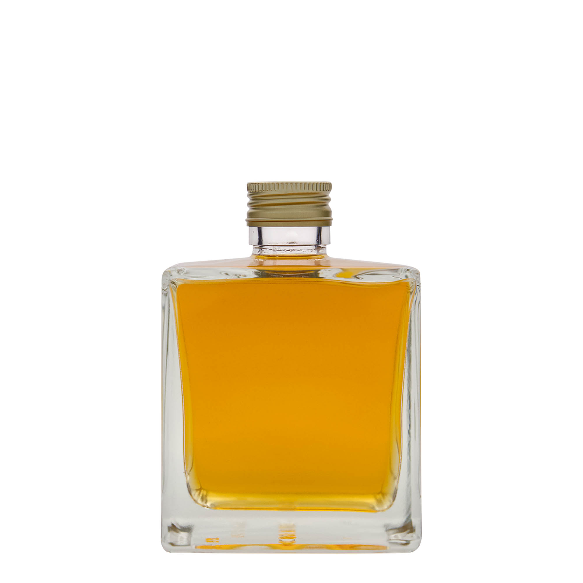 Garrafa de vidro de 500 ml 'Cube', quadrada, boca: PP 31,5 Garrafa de vidro de 500 ml 'Cube', quadrada, boca: PP 31,5