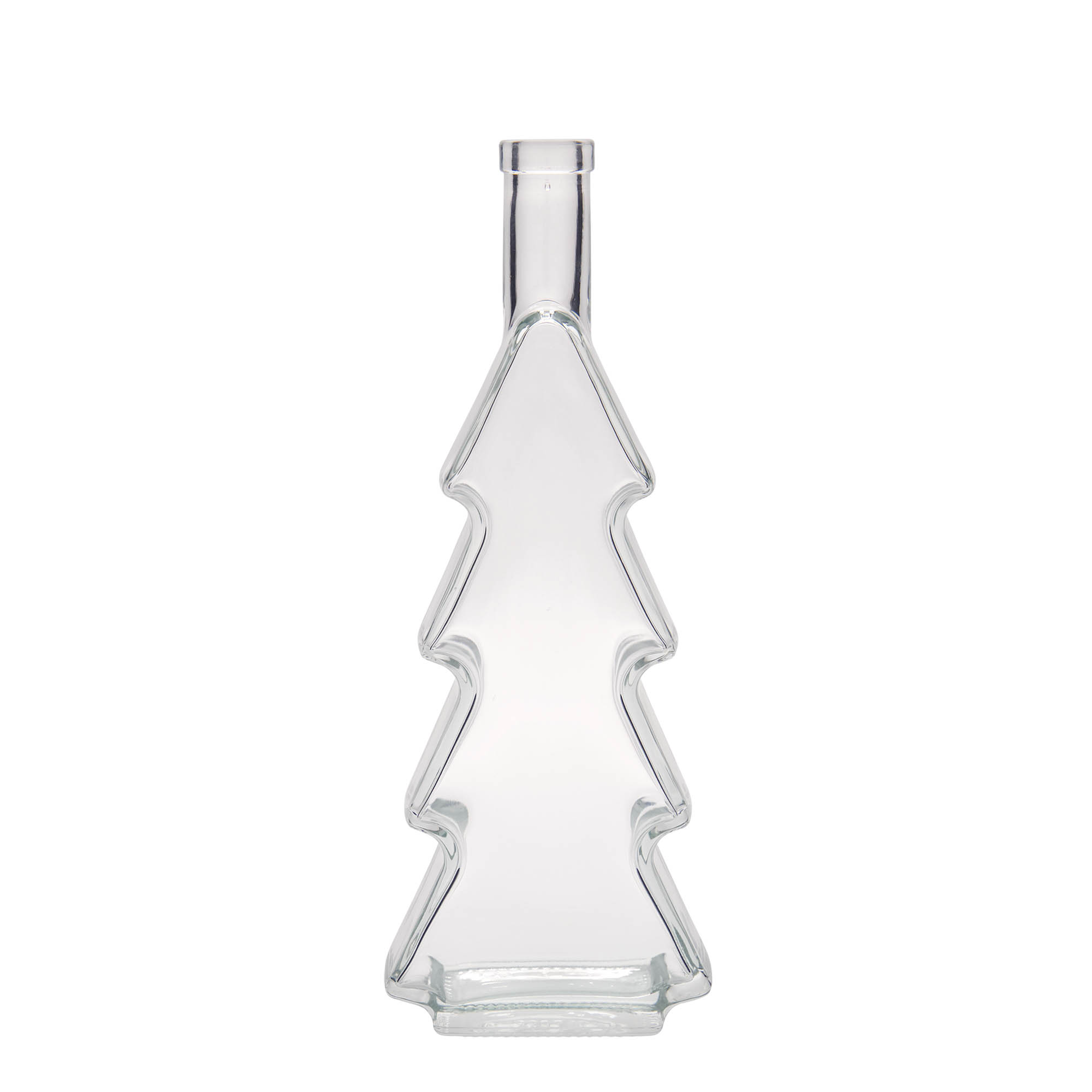 Garrafa de vidro de 500 ml 'Árvore de Natal', boca: cortiça