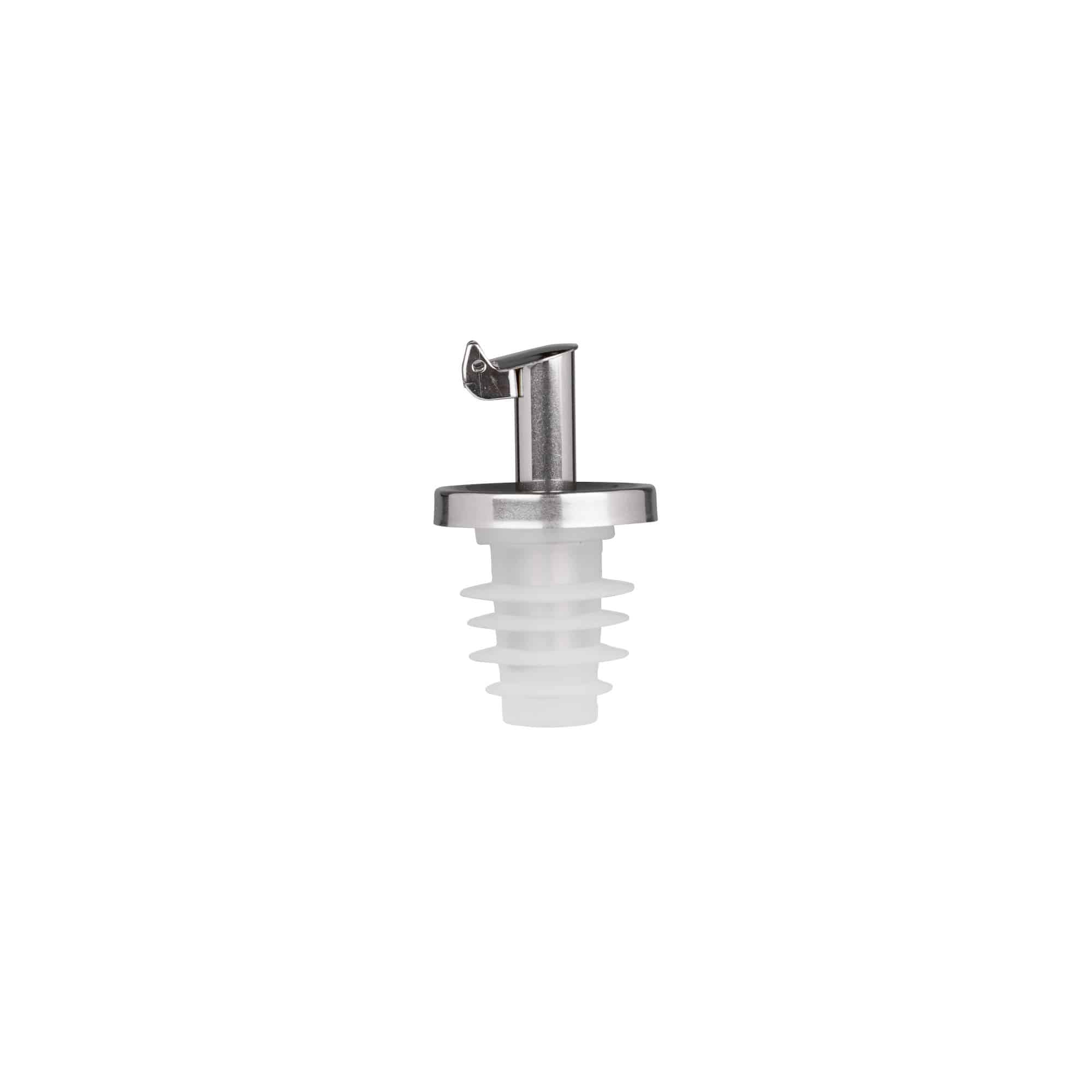 Vertedor de garrafas inox vinagre, aço inox, prateado