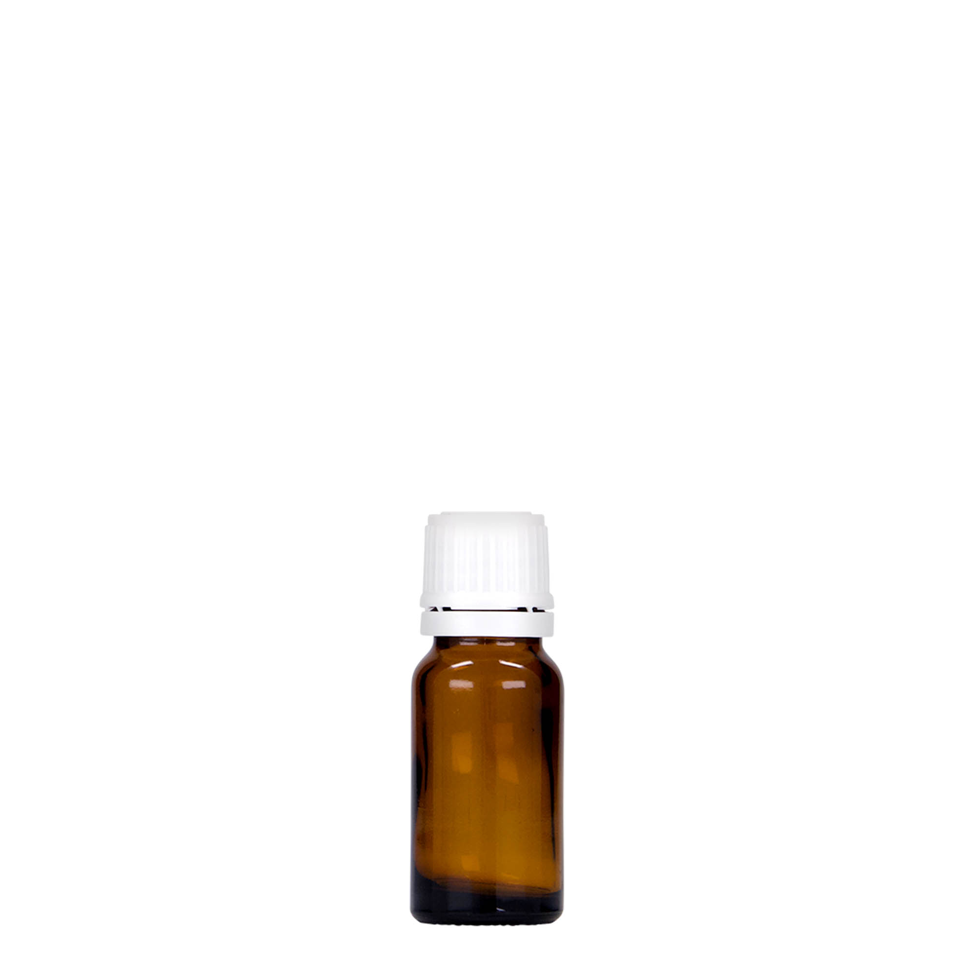 Frasco médico de 10 ml, vidro, castanho, bocal: DIN 18 Frasco médico de 10 ml, vidro, castanho, bocal: DIN 18