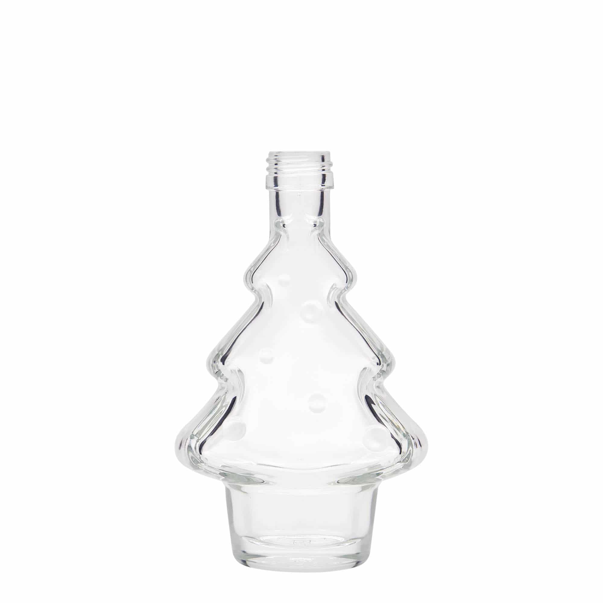 200 ml Garrafa de vidro 'Árvore de Natal', boca: PP 28 200 ml Garrafa de vidro 'Árvore de Natal', boca: PP 28