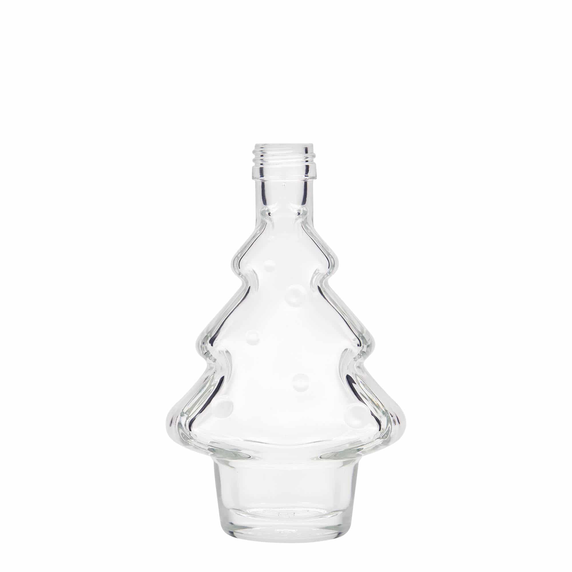 Frasco de vidro de 200 ml 'Árvore de Natal', boca: PP 28